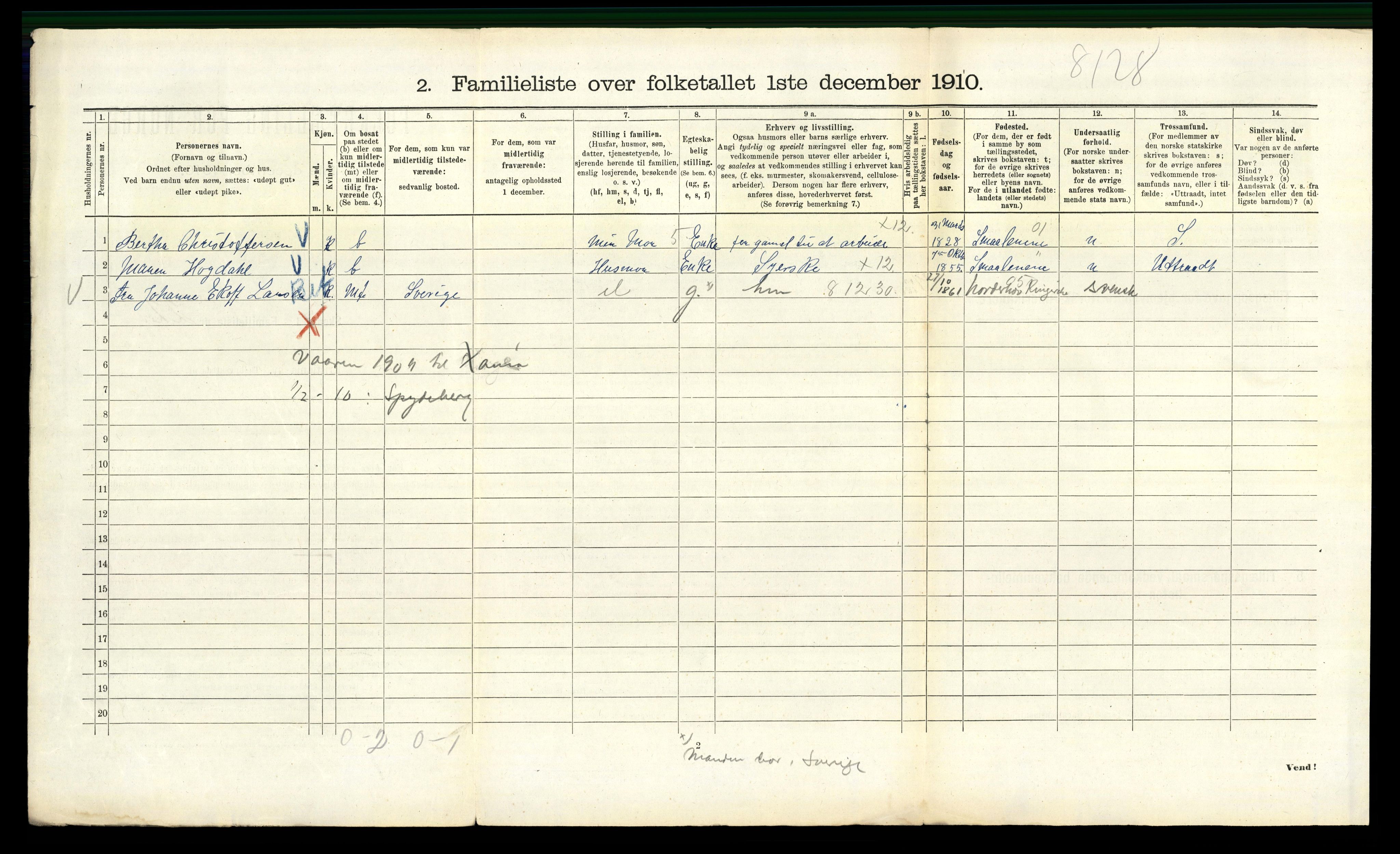 RA, 1910 census for Kristiania, 1910, p. 68346