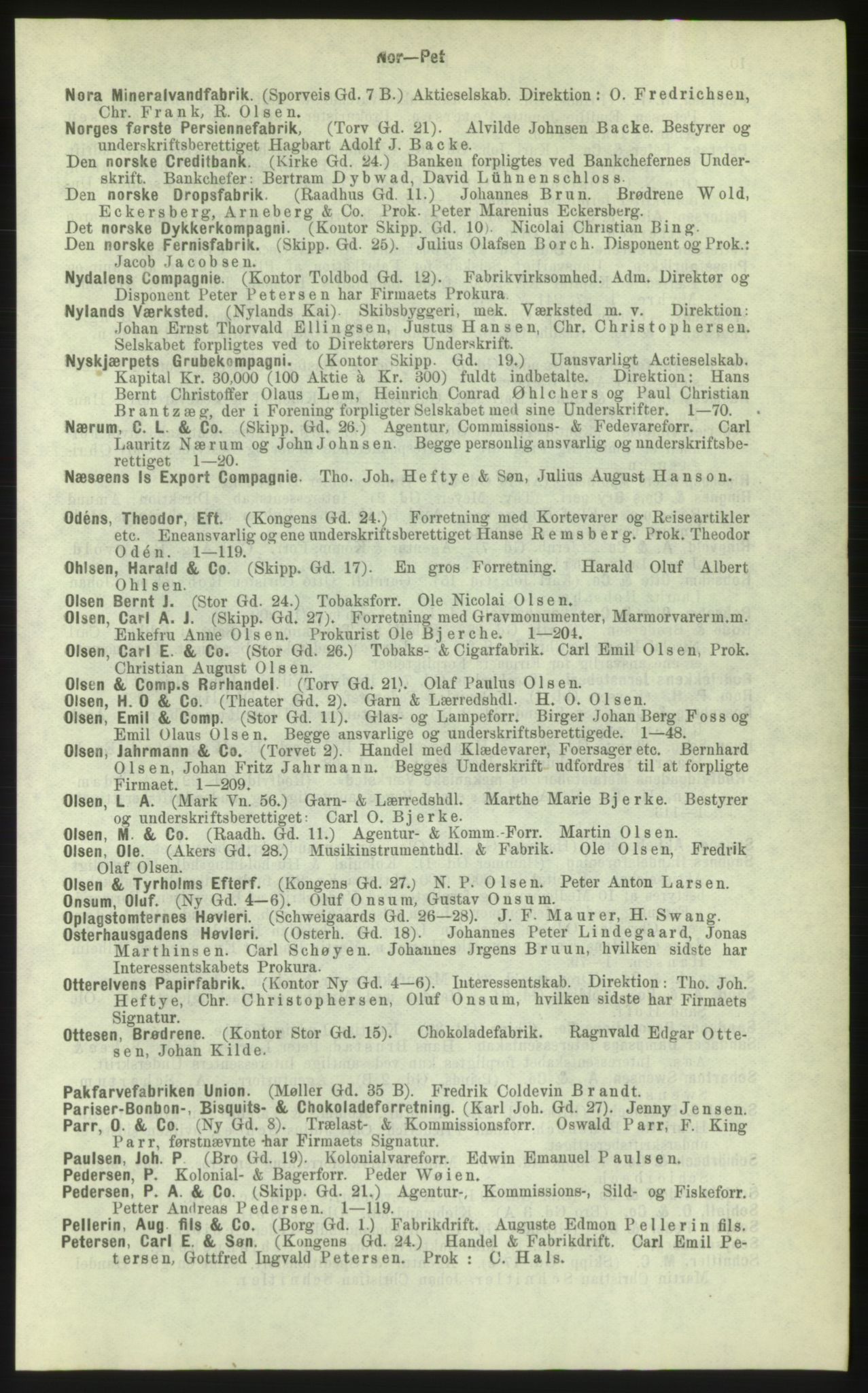 Kristiania/Oslo adressebok, PUBL/-, 1884, p. 9