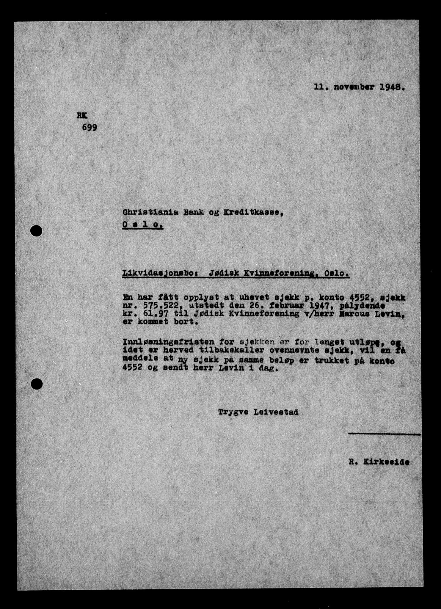 Justisdepartementet, Tilbakeføringskontoret for inndratte formuer, AV/RA-S-1564/H/Hc/Hcc/L0948: --, 1945-1947, p. 386
