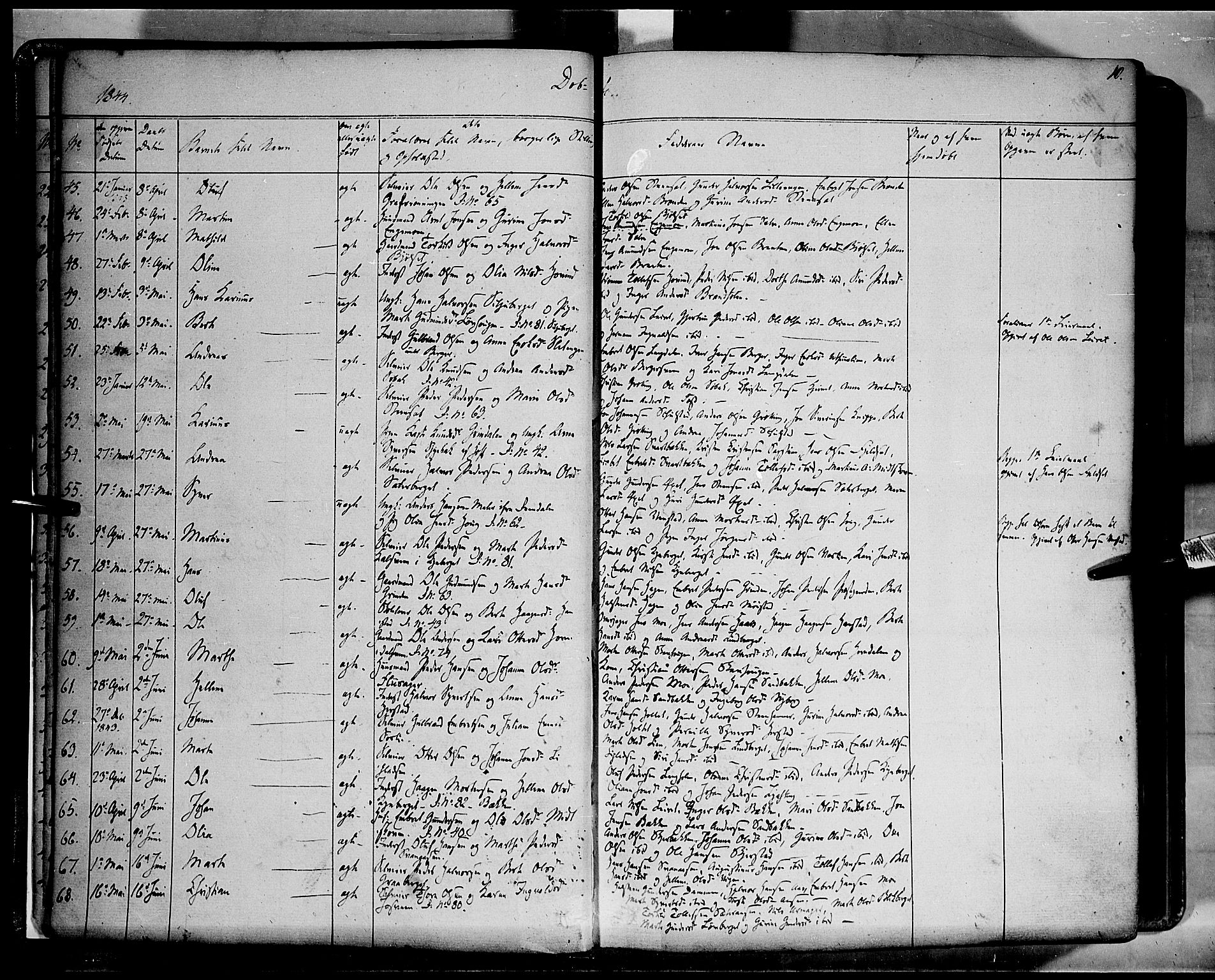 Elverum prestekontor, AV/SAH-PREST-044/H/Ha/Haa/L0009: Parish register (official) no. 9, 1843-1856, p. 10