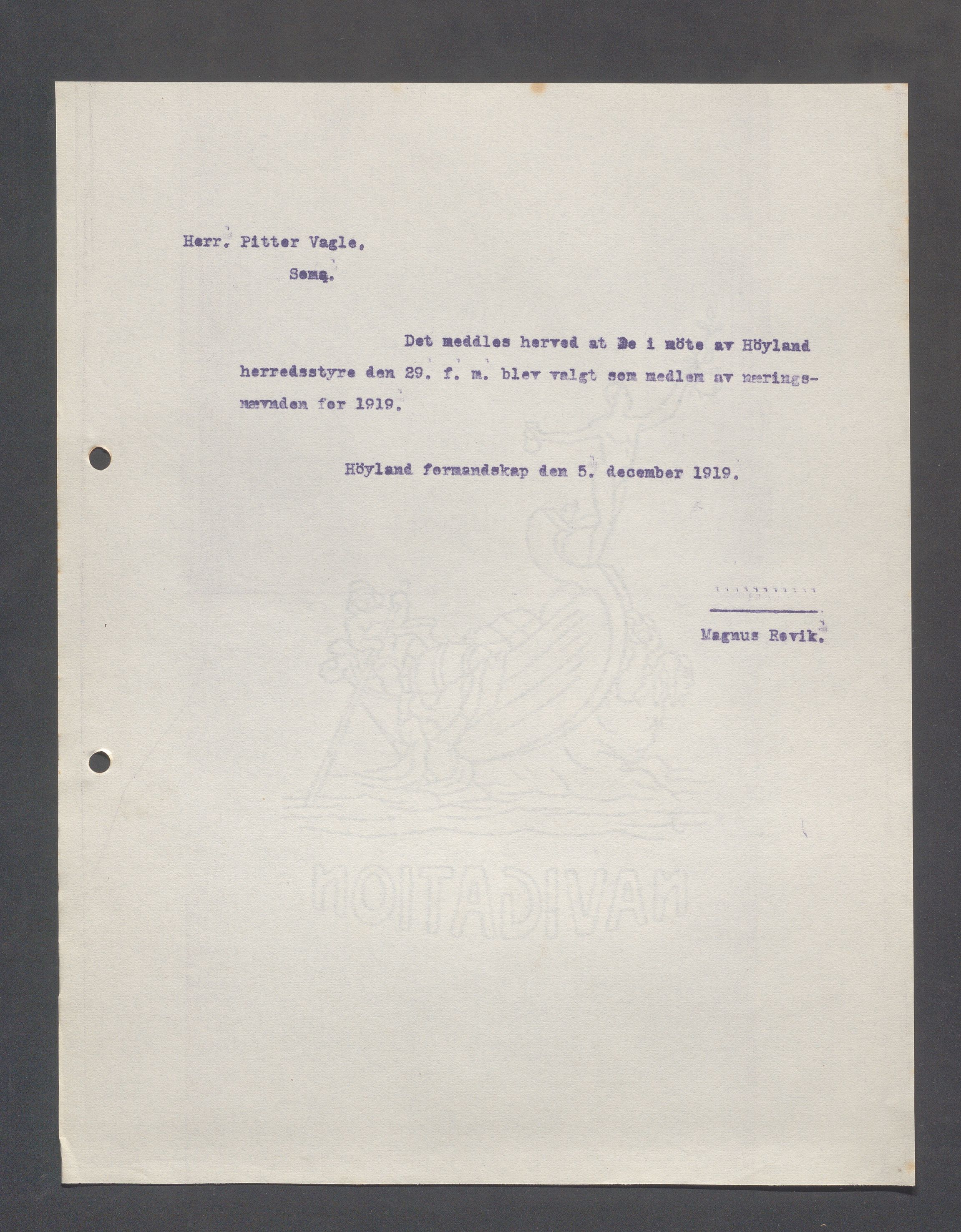 Høyland kommune - Formannskapet, IKAR/K-100046/B/L0005: Kopibok, 1918-1921, p. 657