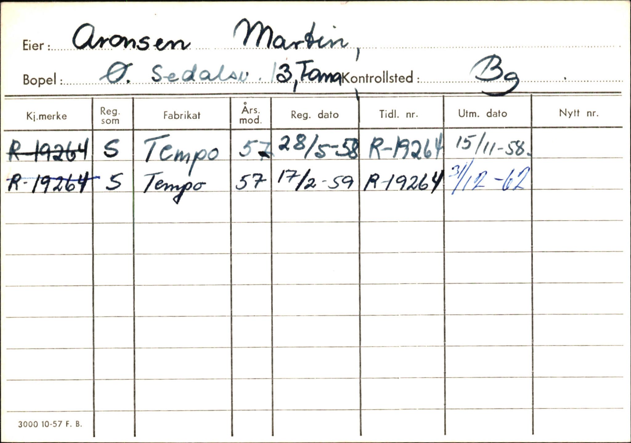 Statens vegvesen, Hordaland vegkontor, AV/SAB-A-5201/2/Ha/L0002: R-eierkort A, 1920-1971, p. 944