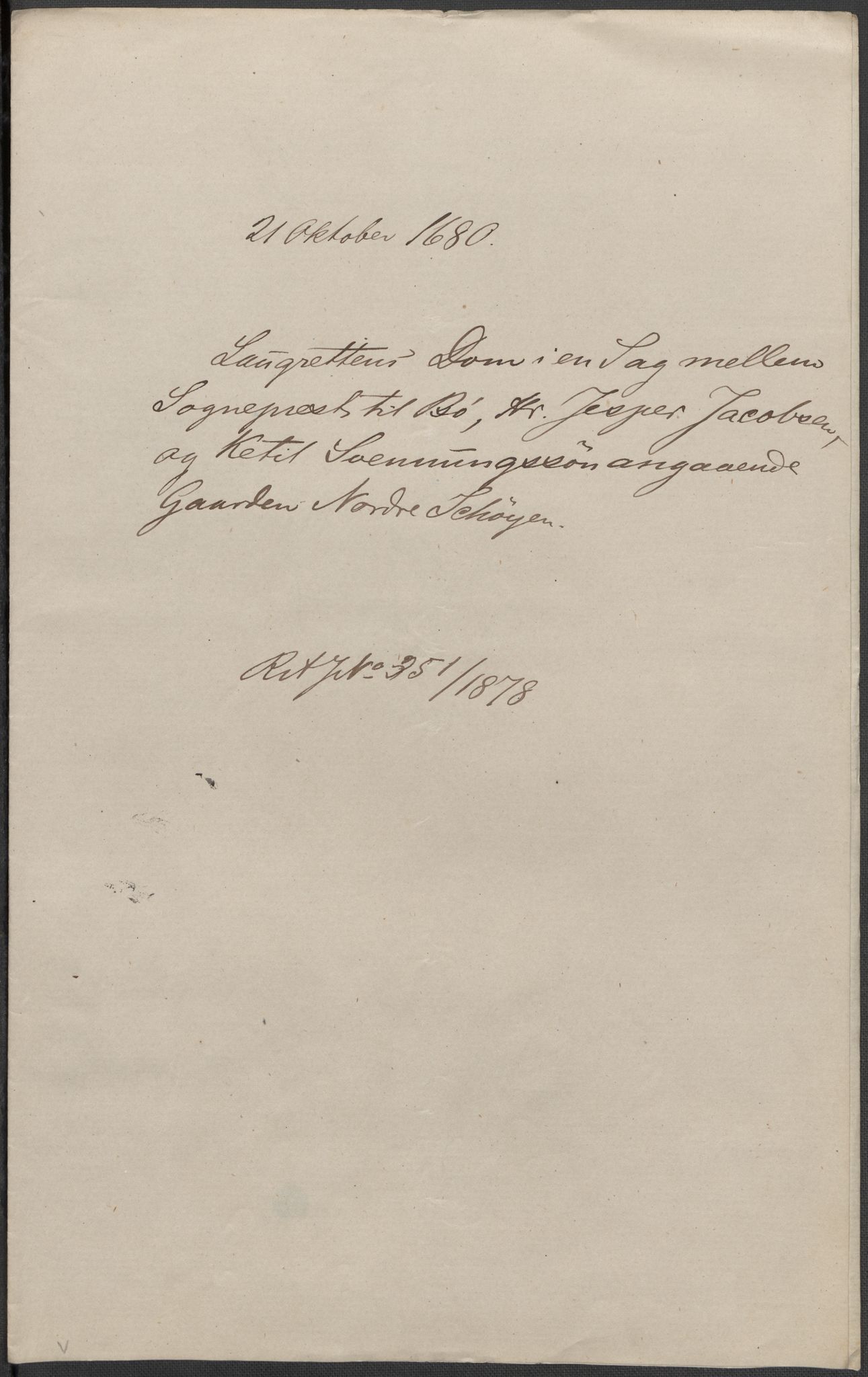 Riksarkivets diplomsamling, AV/RA-EA-5965/F15/L0027: Prestearkiv - Telemark, 1587-1738, p. 139