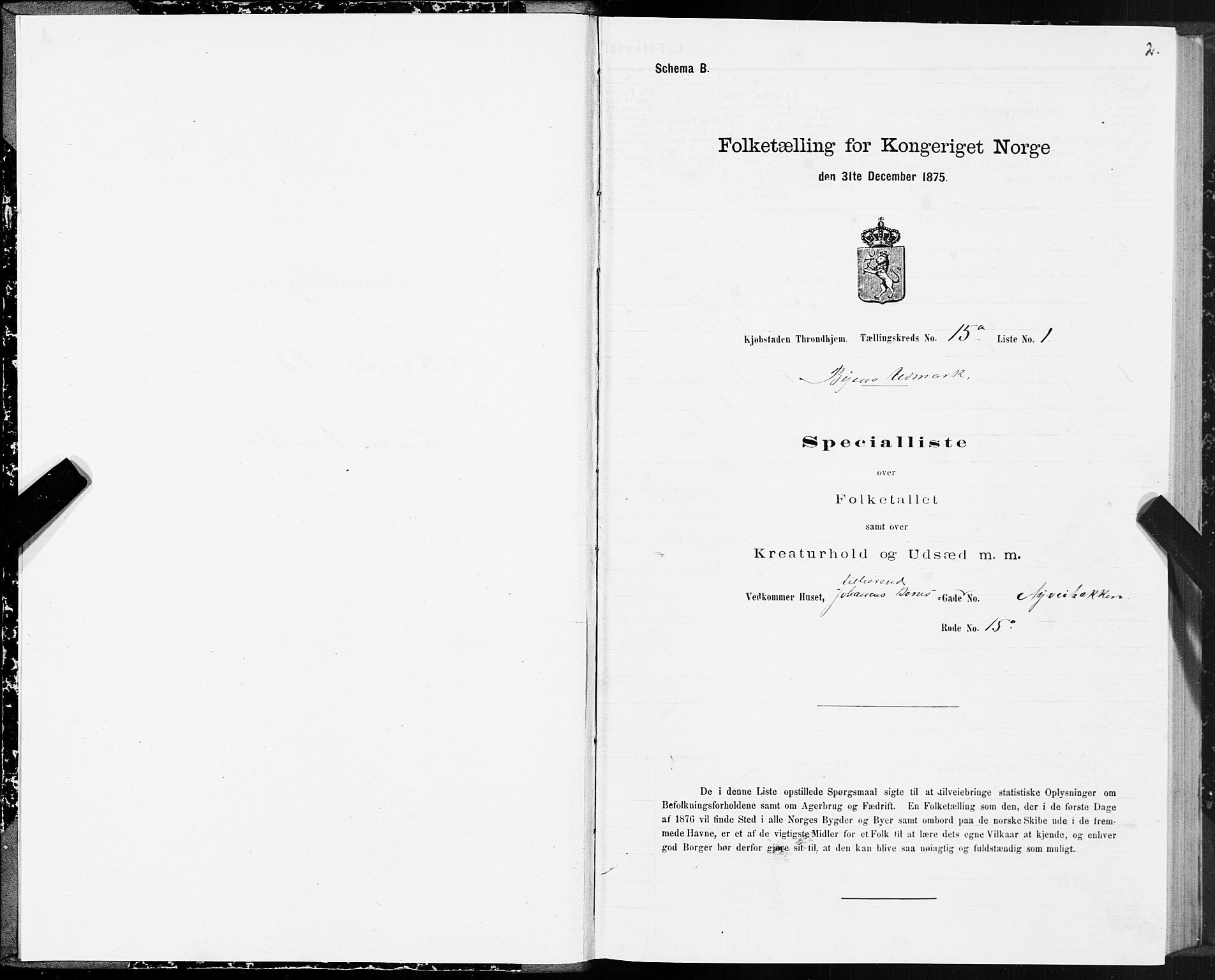 SAT, 1875 census for 1601 Trondheim, 1875, p. 8002