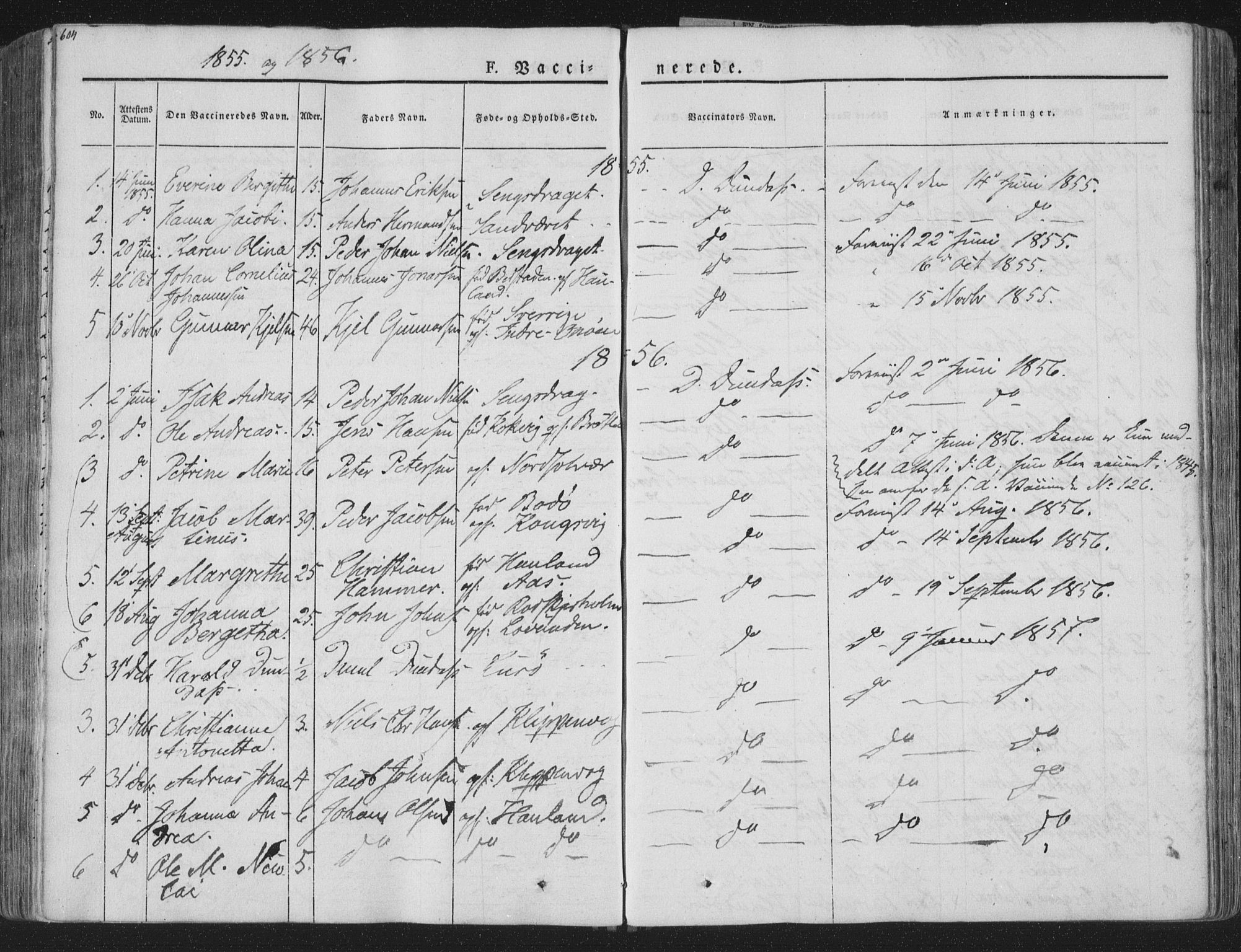 Ministerialprotokoller, klokkerbøker og fødselsregistre - Nordland, SAT/A-1459/839/L0566: Parish register (official) no. 839A03, 1825-1862, p. 604