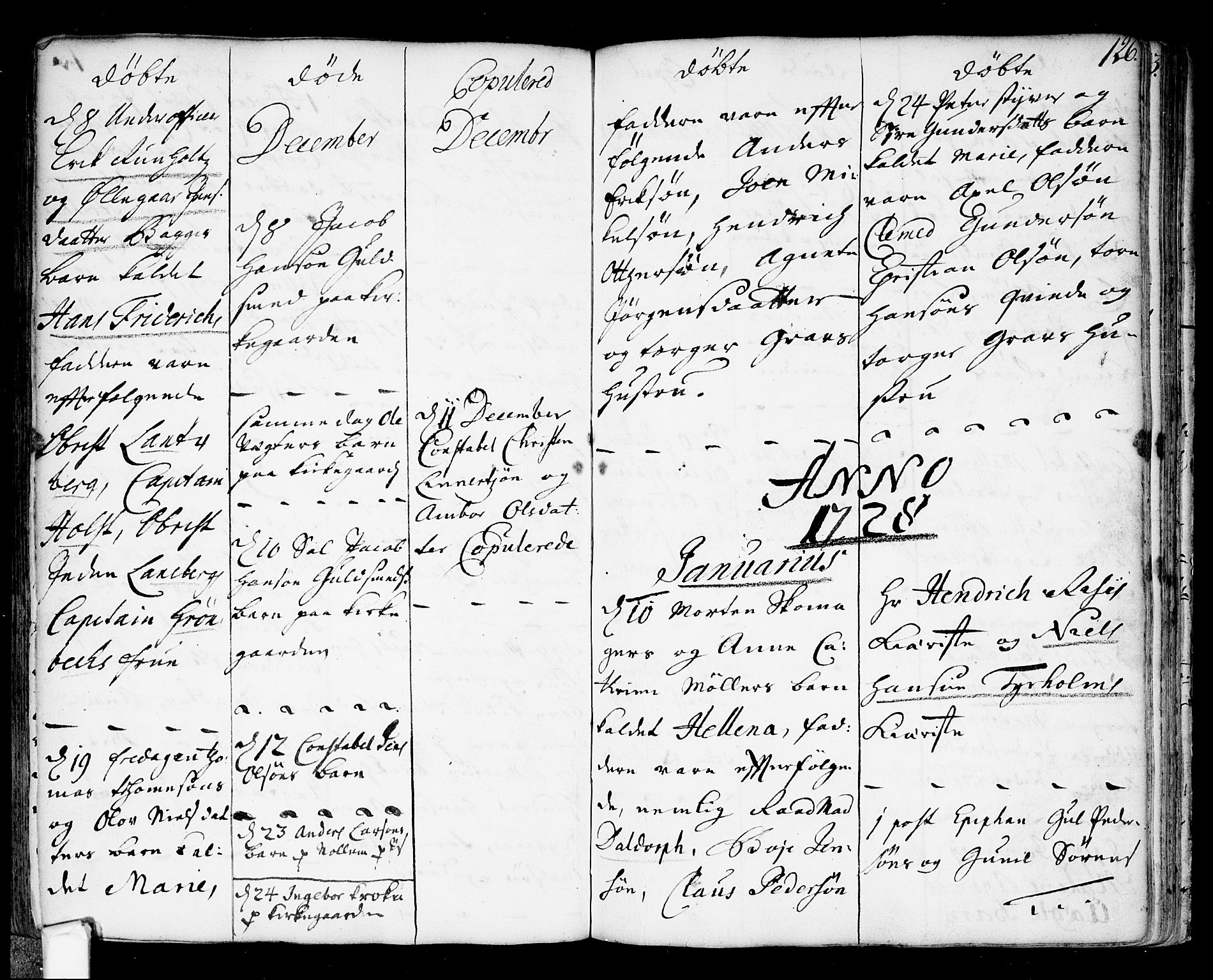 Fredrikstad prestekontor Kirkebøker, AV/SAO-A-11082/F/Fa/L0001: Parish register (official) no. 1, 1717-1731, p. 126