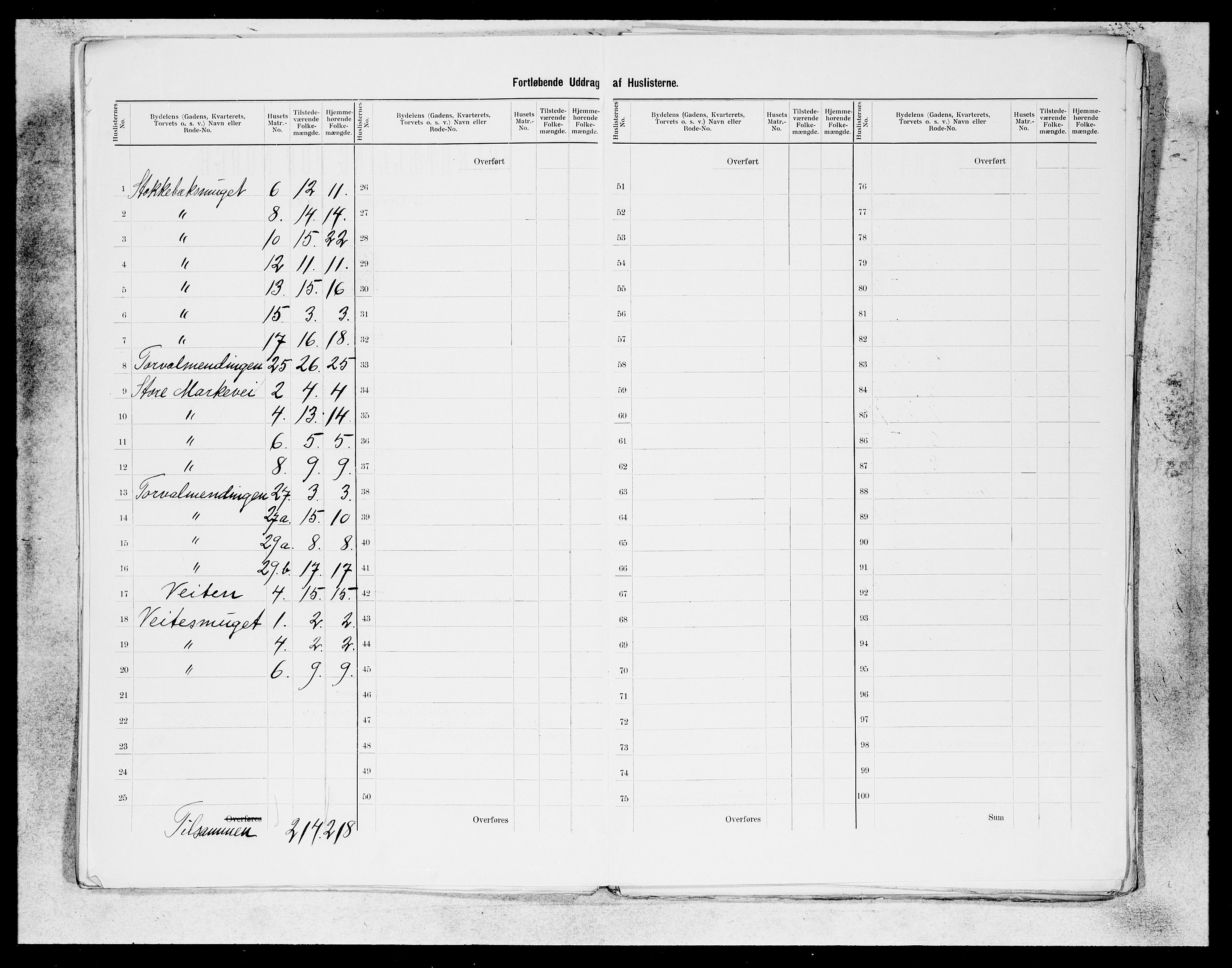 SAB, 1900 census for Bergen, 1900, p. 199