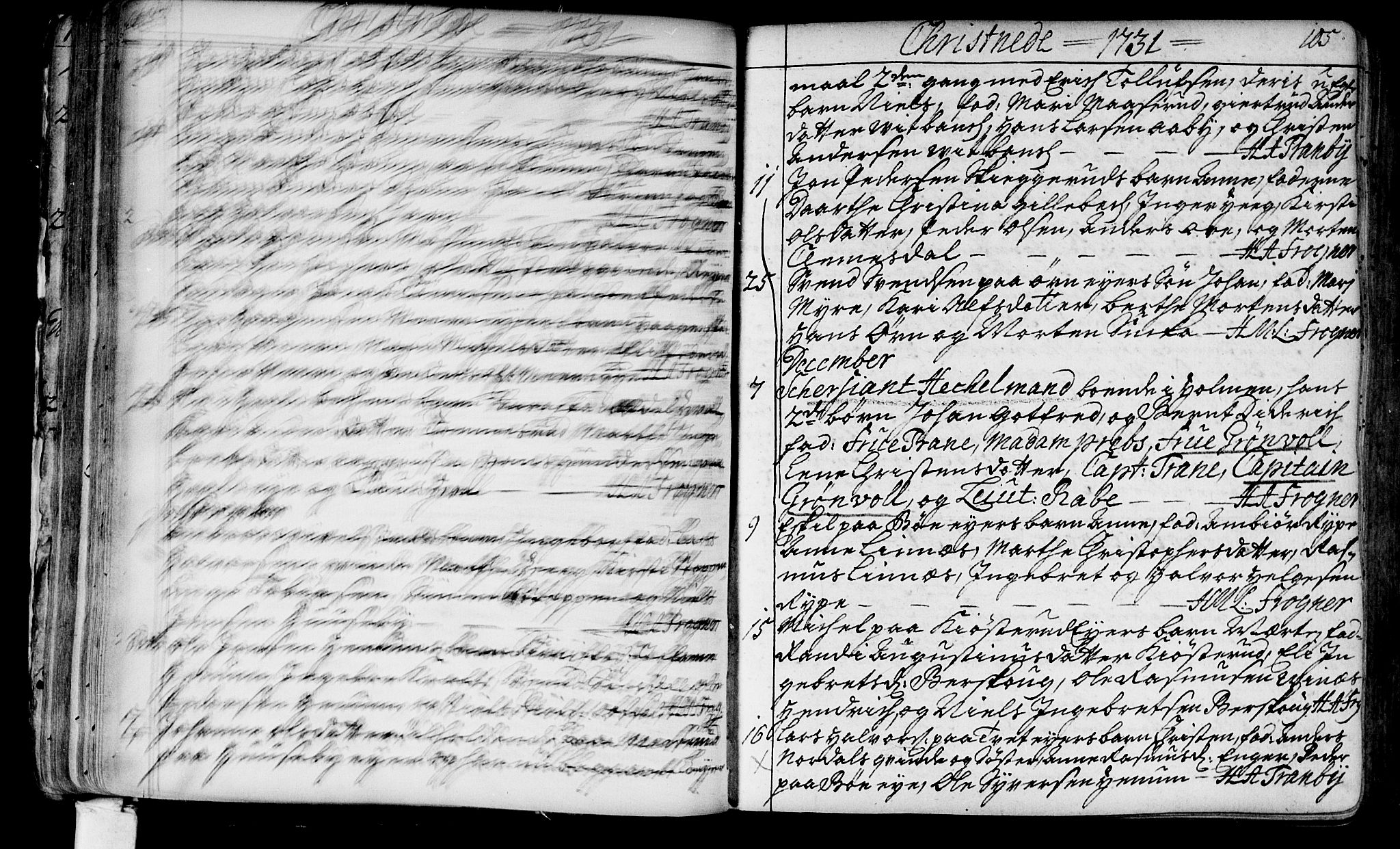Lier kirkebøker, SAKO/A-230/F/Fa/L0003: Parish register (official) no. I 3, 1727-1748, p. 104-105