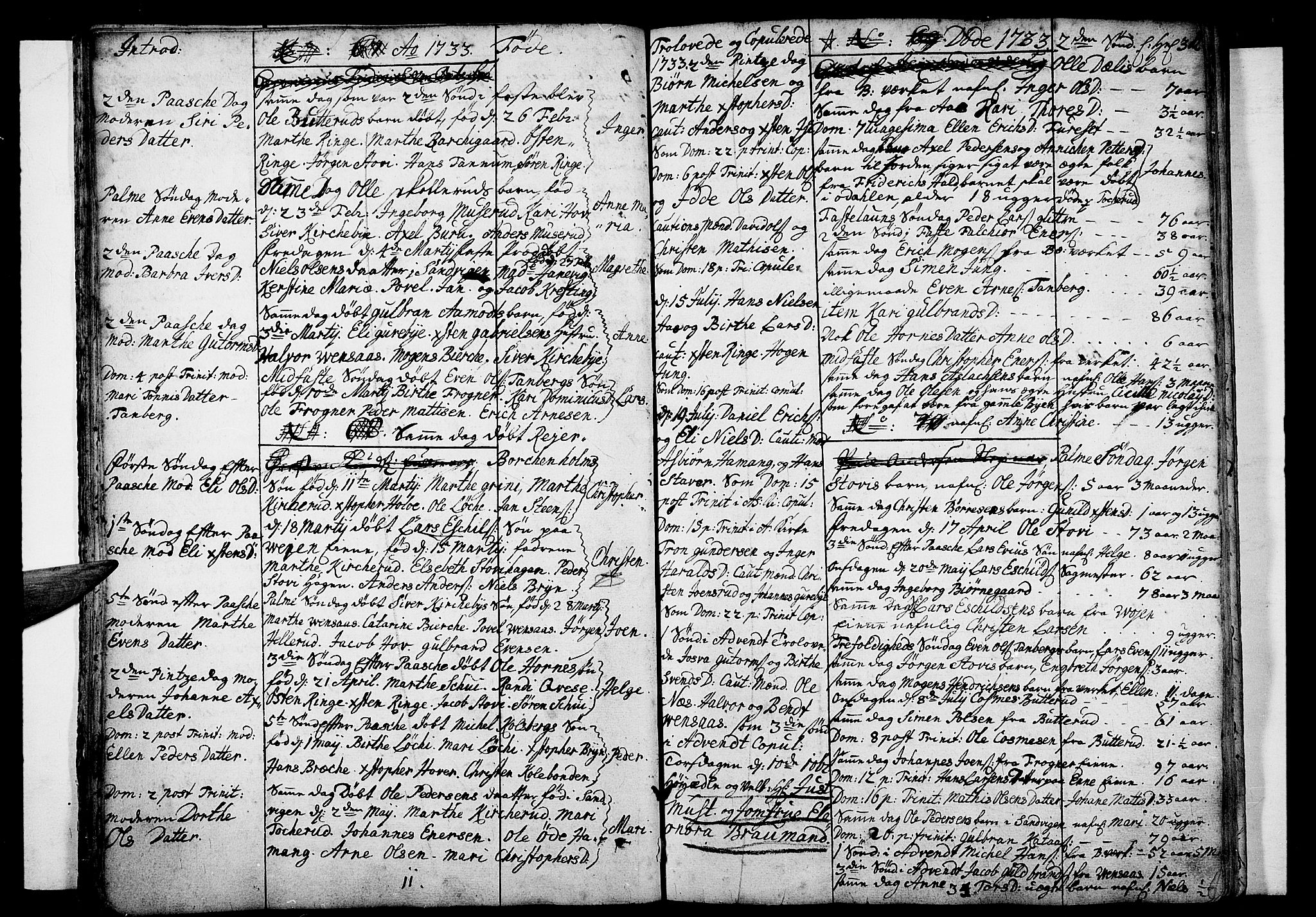Asker prestekontor Kirkebøker, SAO/A-10256a/F/Fa/L0001: Parish register (official) no. I 1, 1726-1744, p. 20