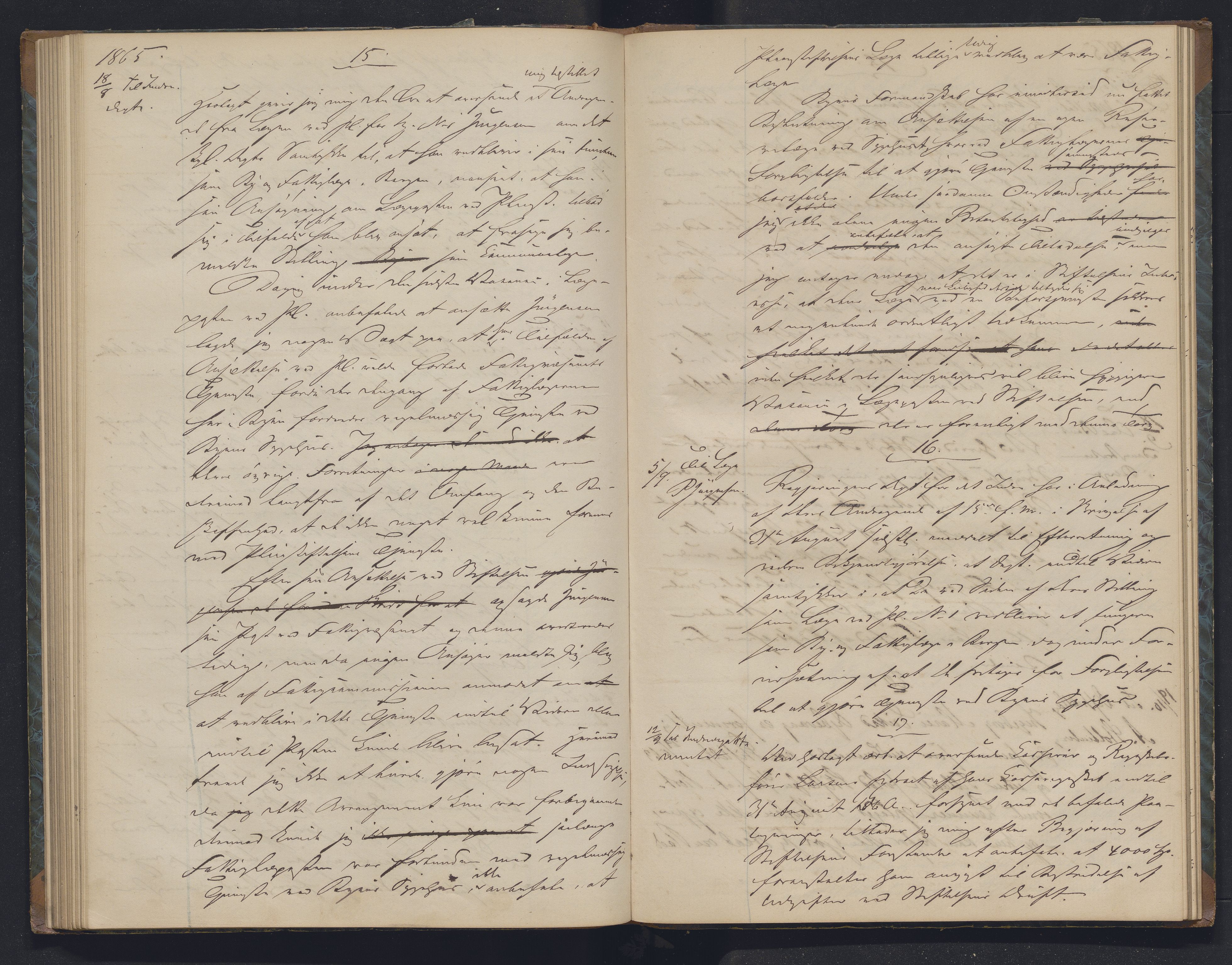 Lepraarkiver - Overlegen for den spedalske sykdom, AV/SAB-A-61001/B.b/L0006: Kopibok, 1860-1874