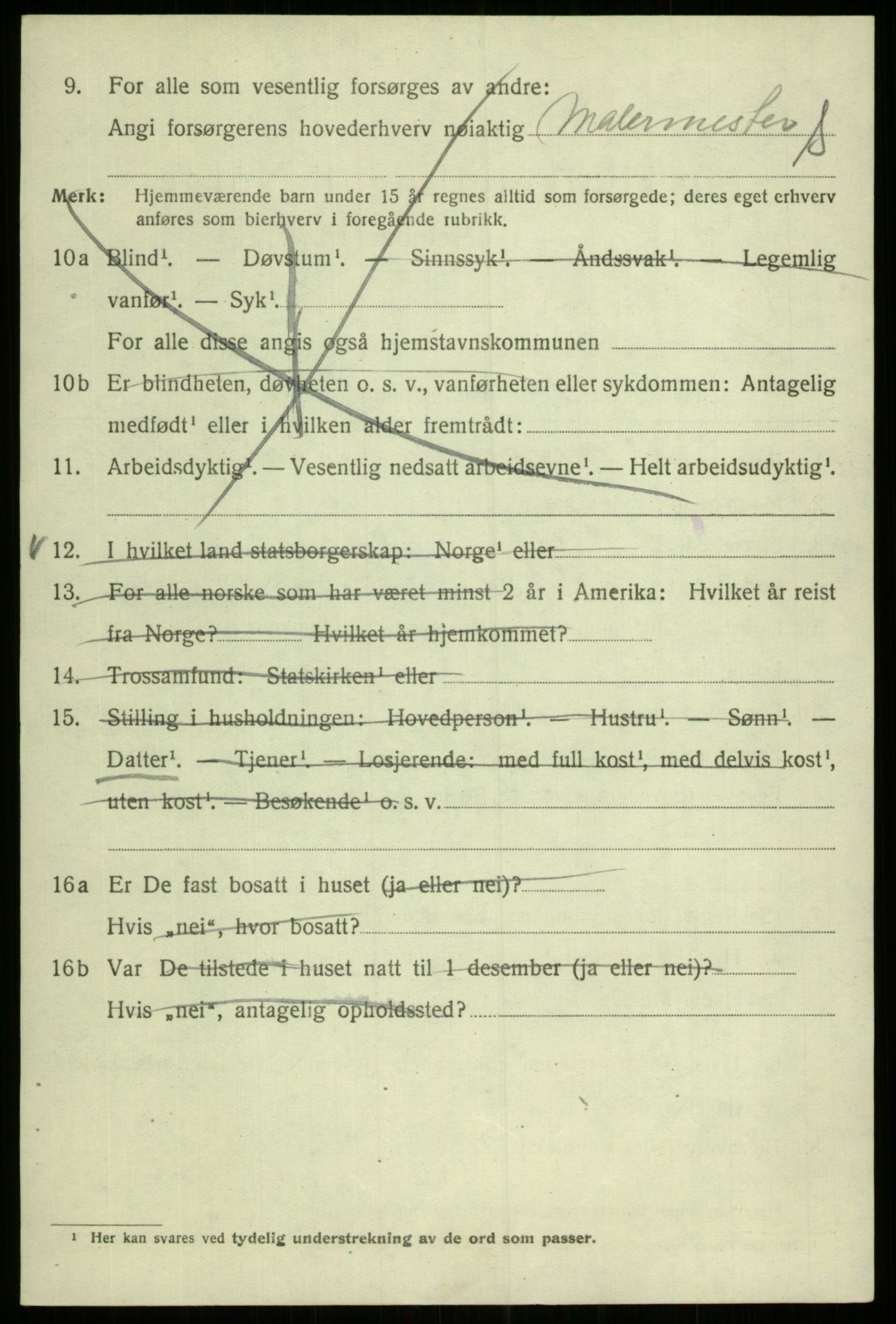 SAB, 1920 census for Bergen, 1920, p. 184797