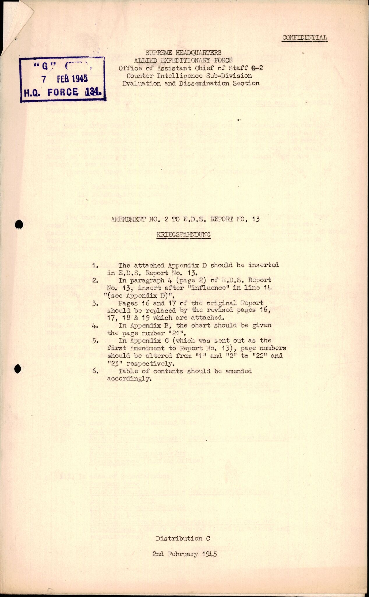 Forsvarets Overkommando. 2 kontor. Arkiv 11.4. Spredte tyske arkivsaker, AV/RA-RAFA-7031/D/Dar/Darc/L0016: FO.II, 1945, p. 256