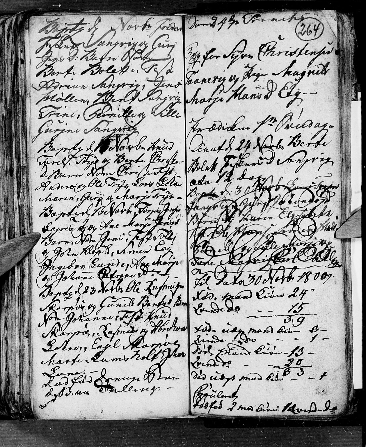 Søgne sokneprestkontor, AV/SAK-1111-0037/F/Fb/Fbb/L0001: Parish register (copy) no. B 1, 1779-1802, p. 264