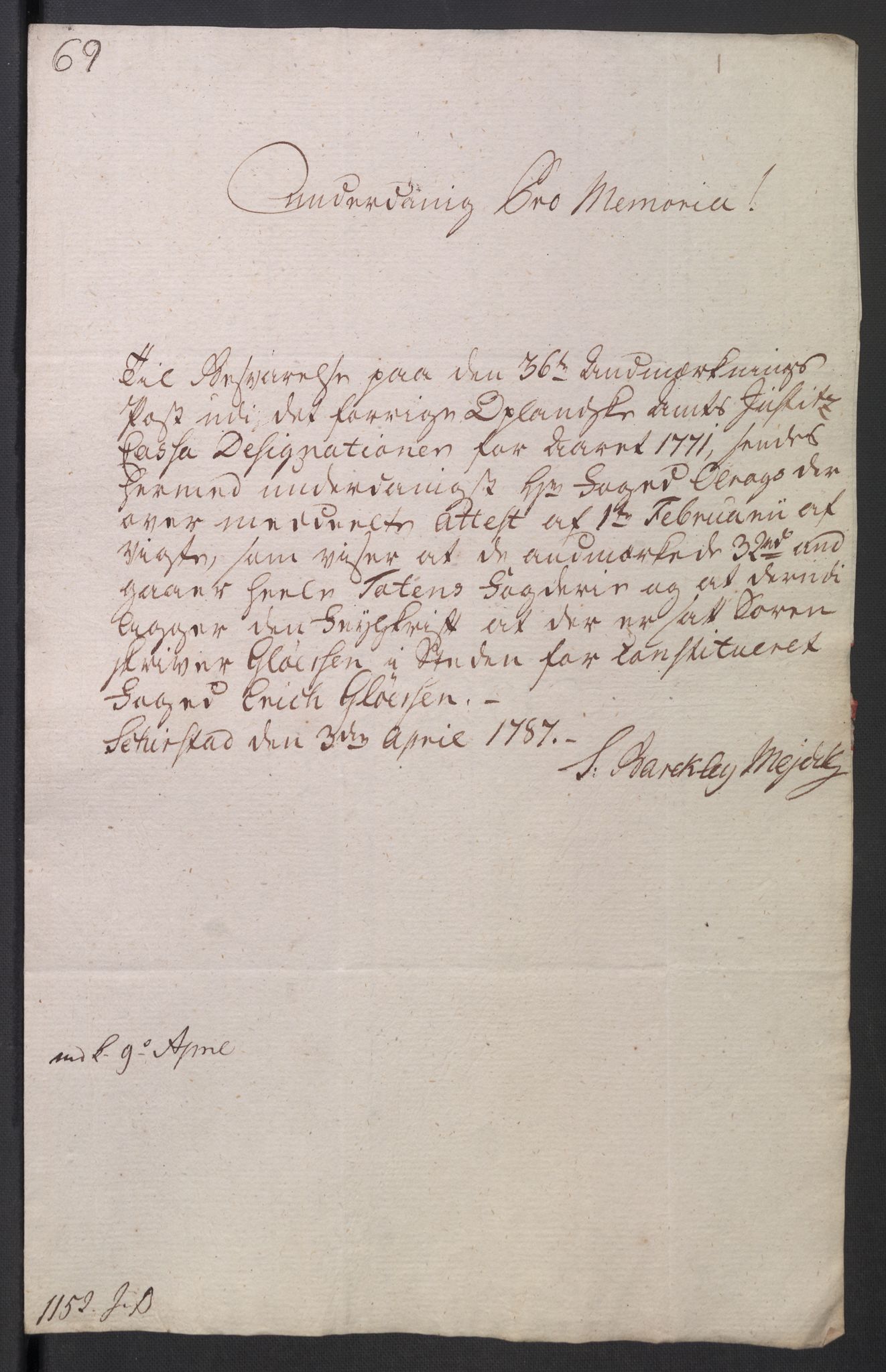 Rentekammeret inntil 1814, Reviderte regnskaper, Mindre regnskaper, AV/RA-EA-4068/Rb/L0014: Opplands amt, 1771-1779, p. 805