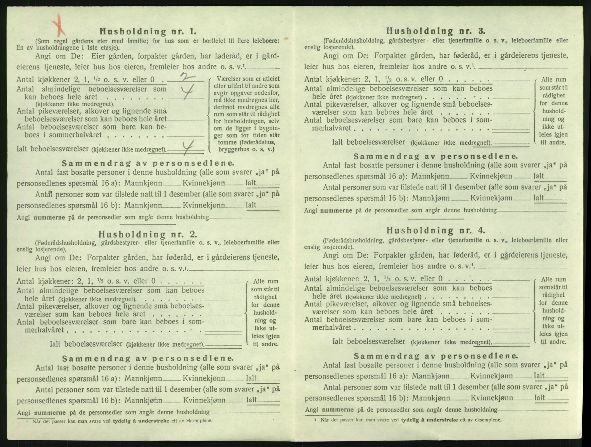 SAH, 1920 census for Dovre, 1920, p. 885