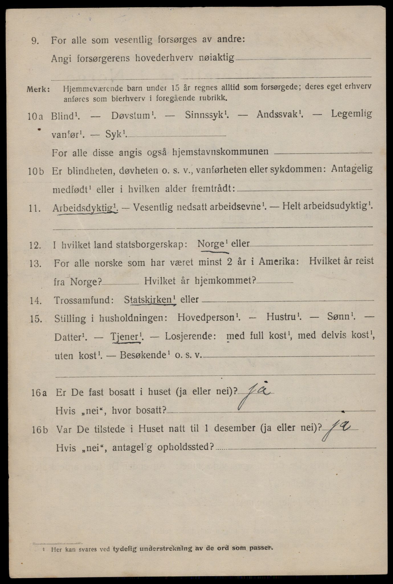 SAT, 1920 census for Trondheim, 1920, p. 78019