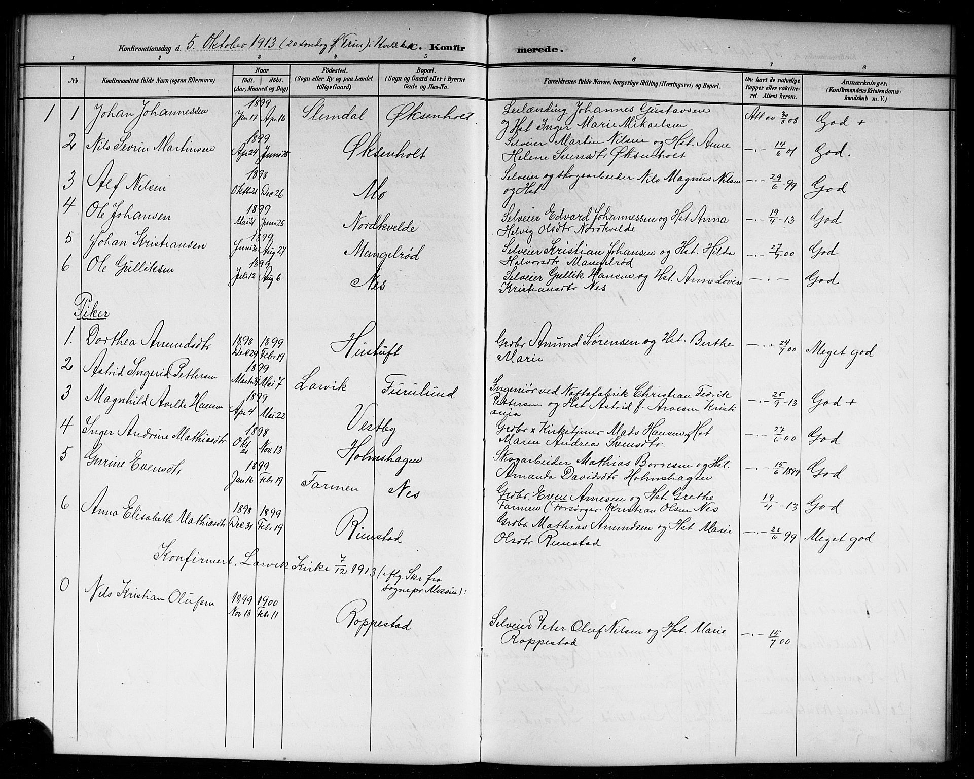 Hedrum kirkebøker, AV/SAKO-A-344/G/Gb/L0001: Parish register (copy) no. II 1, 1902-1920