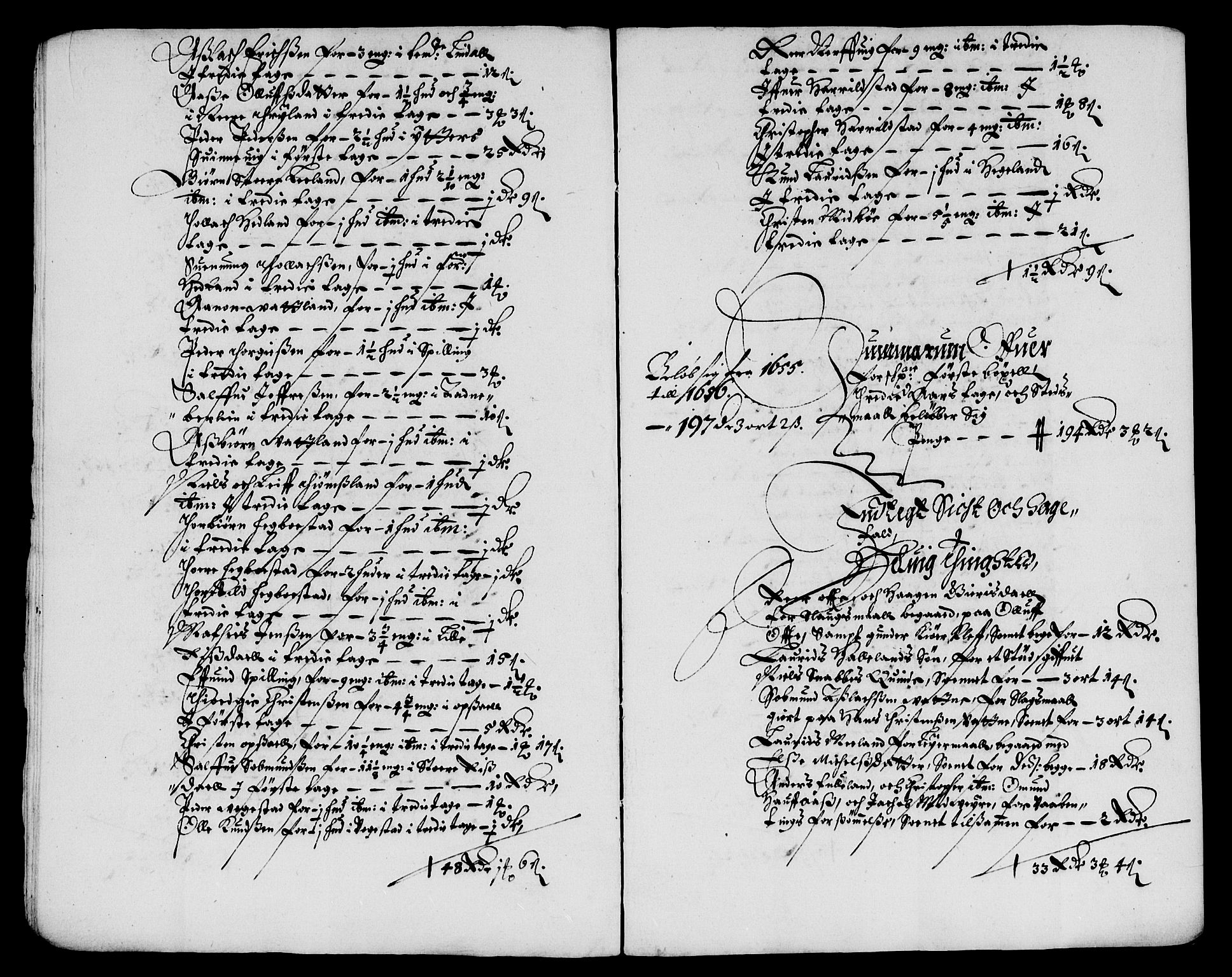 Rentekammeret inntil 1814, Reviderte regnskaper, Lensregnskaper, AV/RA-EA-5023/R/Rb/Rbr/L0021: Lista len, 1655-1659