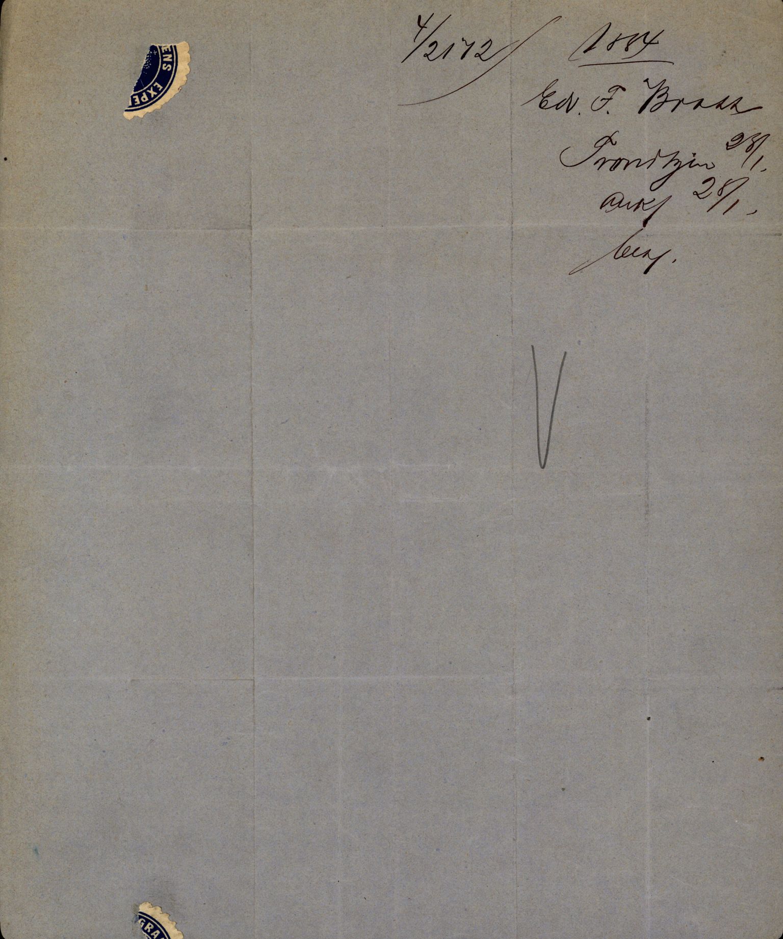 Pa 63 - Østlandske skibsassuranceforening, VEMU/A-1079/G/Ga/L0017/0011: Havaridokumenter / Andover, Amicitia, Bratsberg, Ganger Rolf, 1884, p. 42