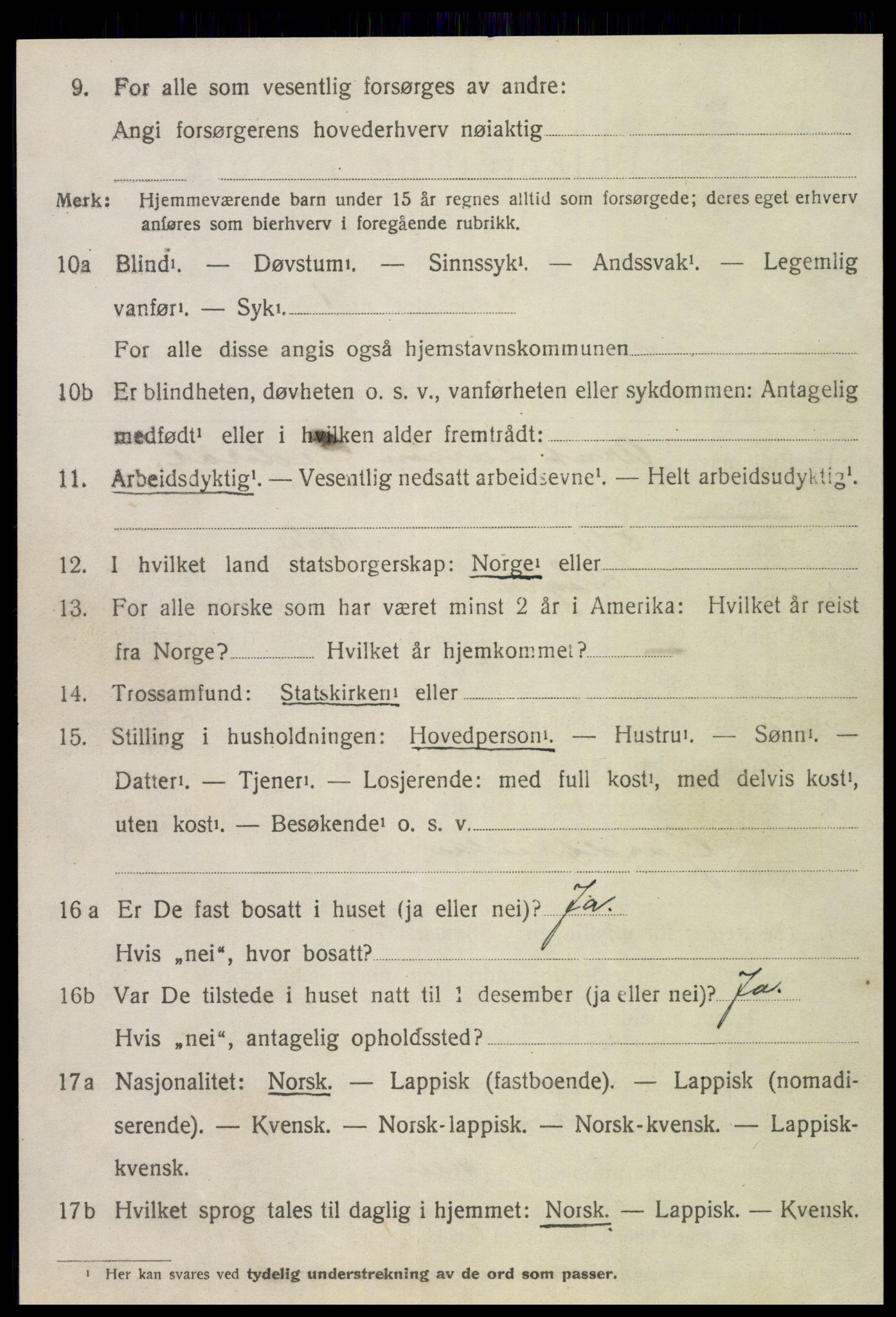 SAT, 1920 census for Hegra, 1920, p. 3373