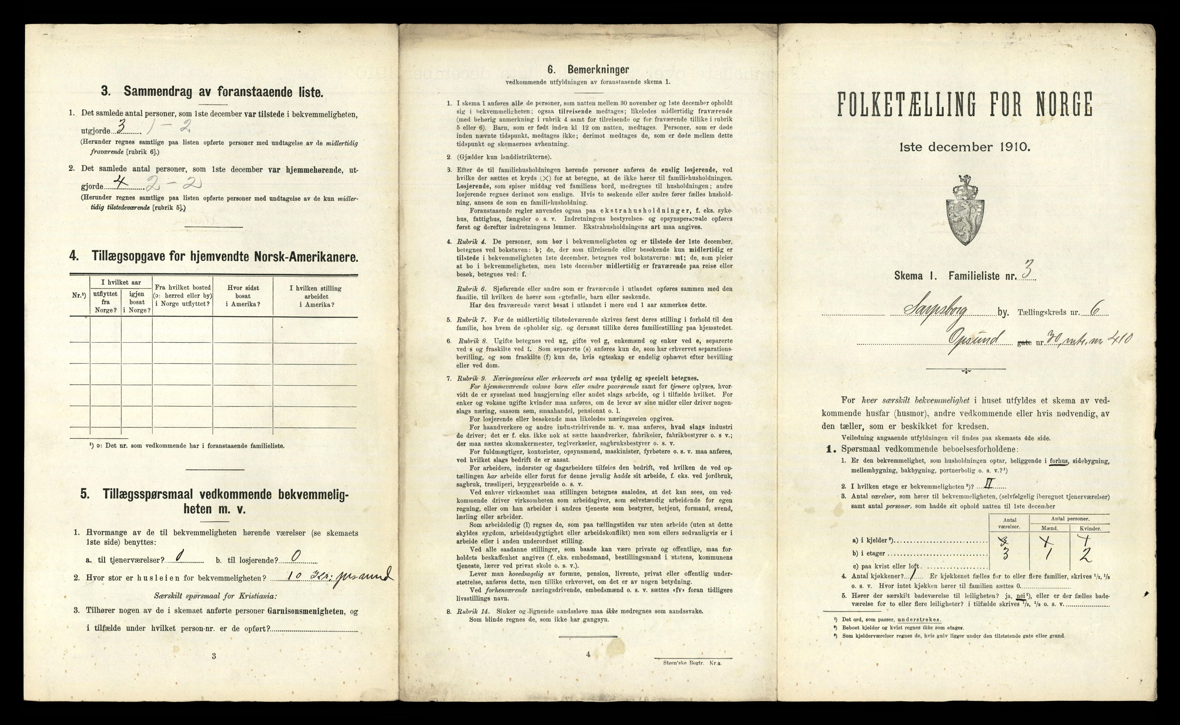 RA, 1910 census for Sarpsborg, 1910, p. 4017