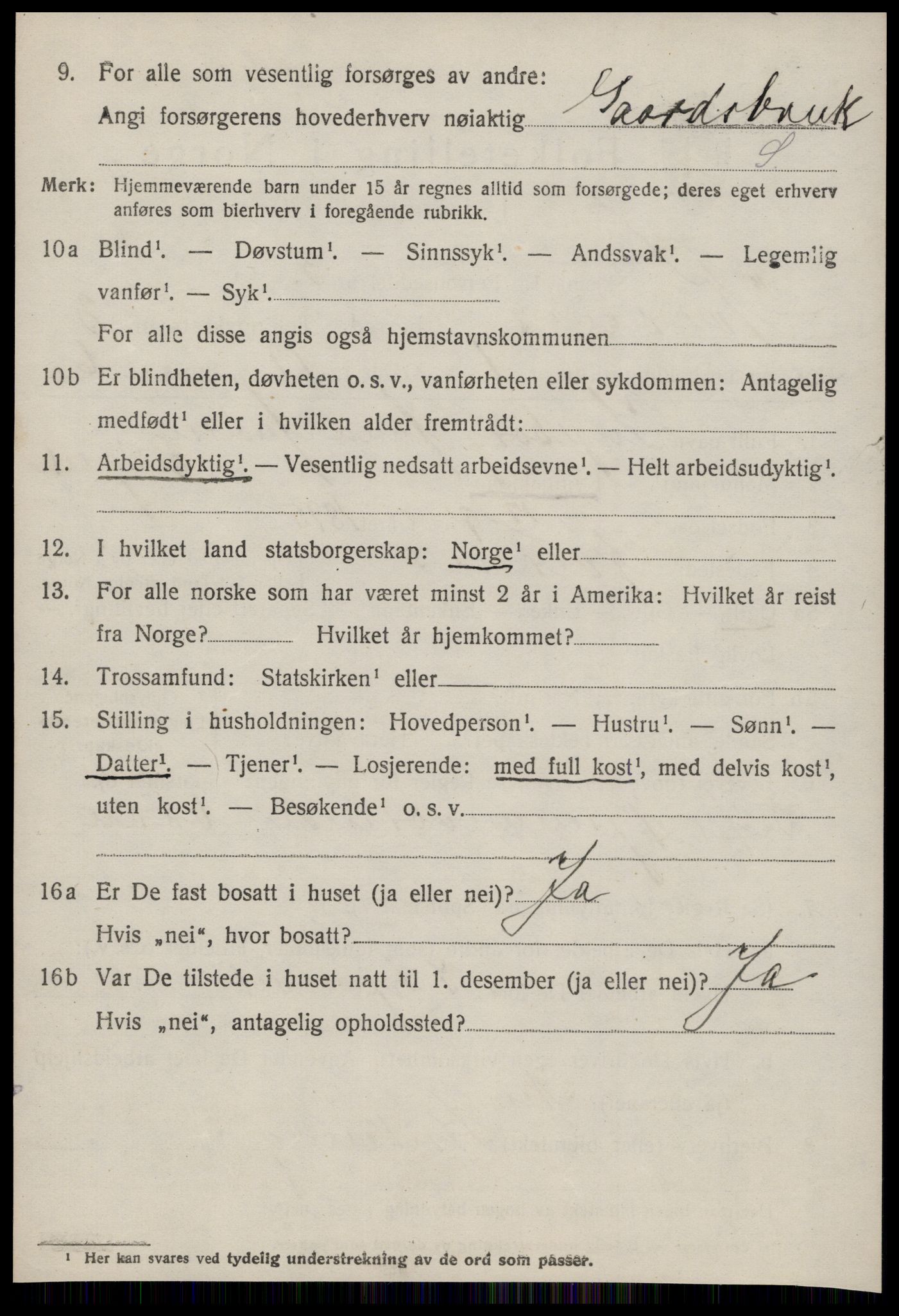 SAT, 1920 census for Kvernes, 1920, p. 948