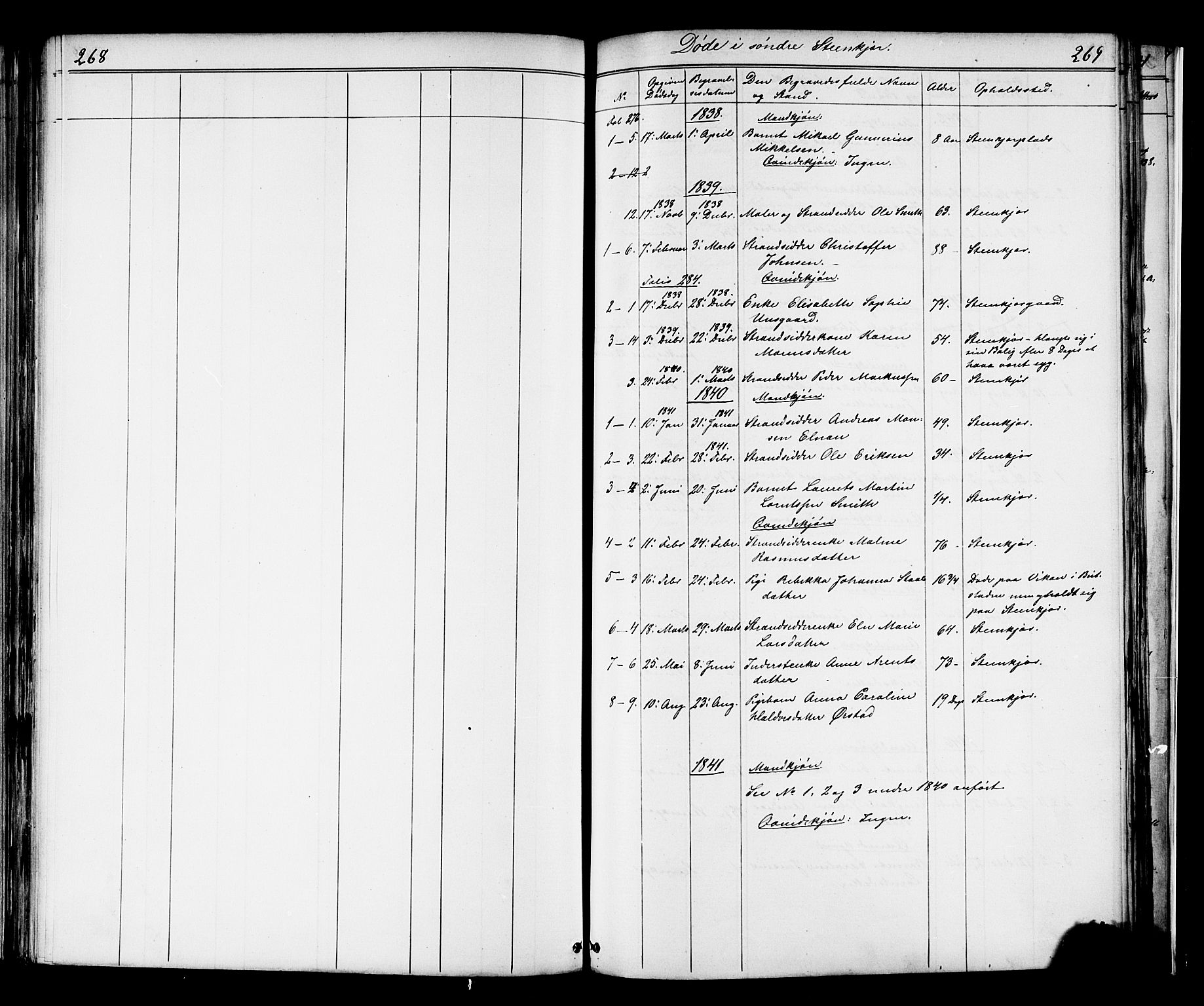 Ministerialprotokoller, klokkerbøker og fødselsregistre - Nord-Trøndelag, SAT/A-1458/739/L0367: Parish register (official) no. 739A01 /1, 1838-1868, p. 268-269