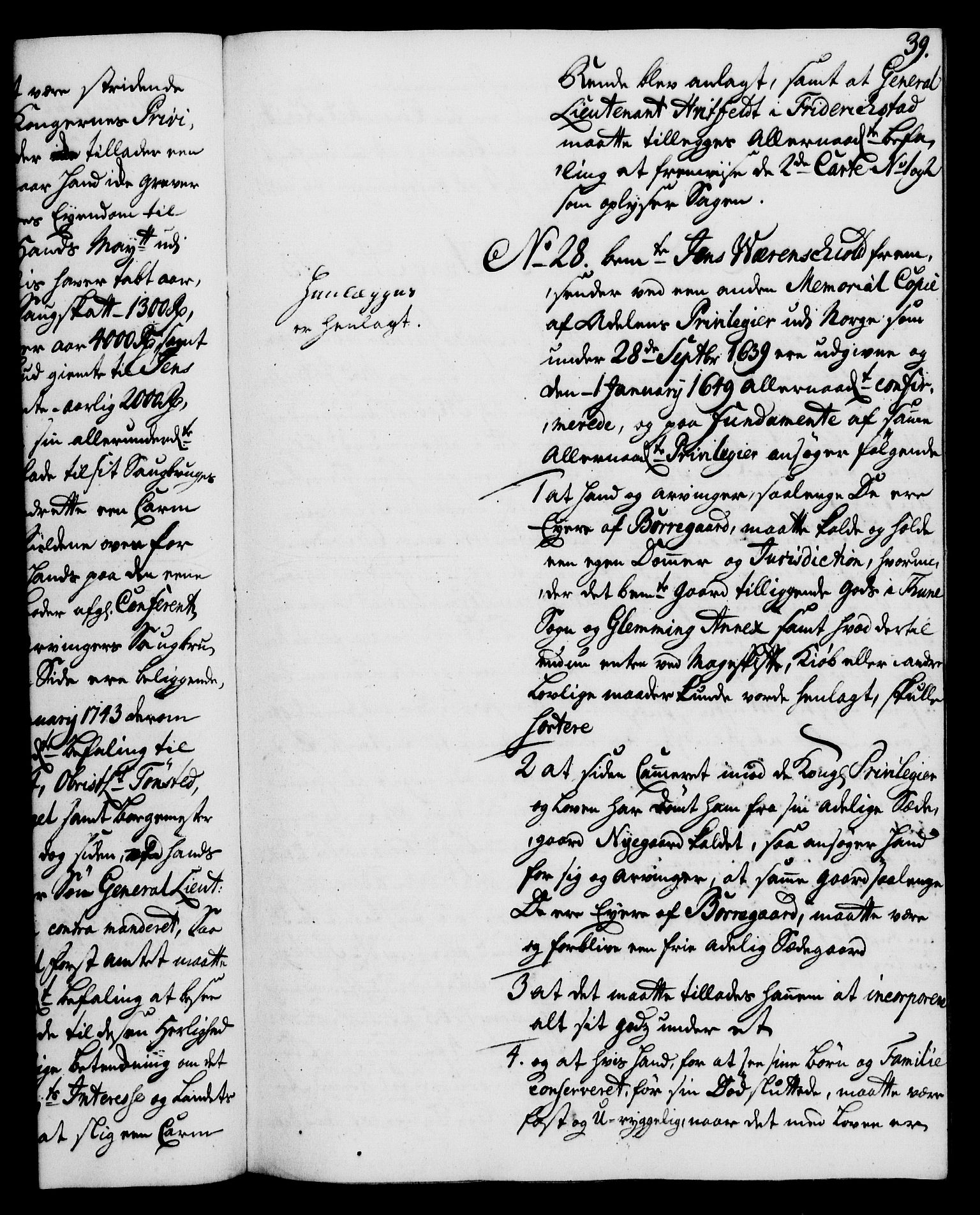 Rentekammeret, Kammerkanselliet, RA/EA-3111/G/Gh/Gha/L0025: Norsk ekstraktmemorialprotokoll (merket RK 53.70), 1743-1744, p. 39