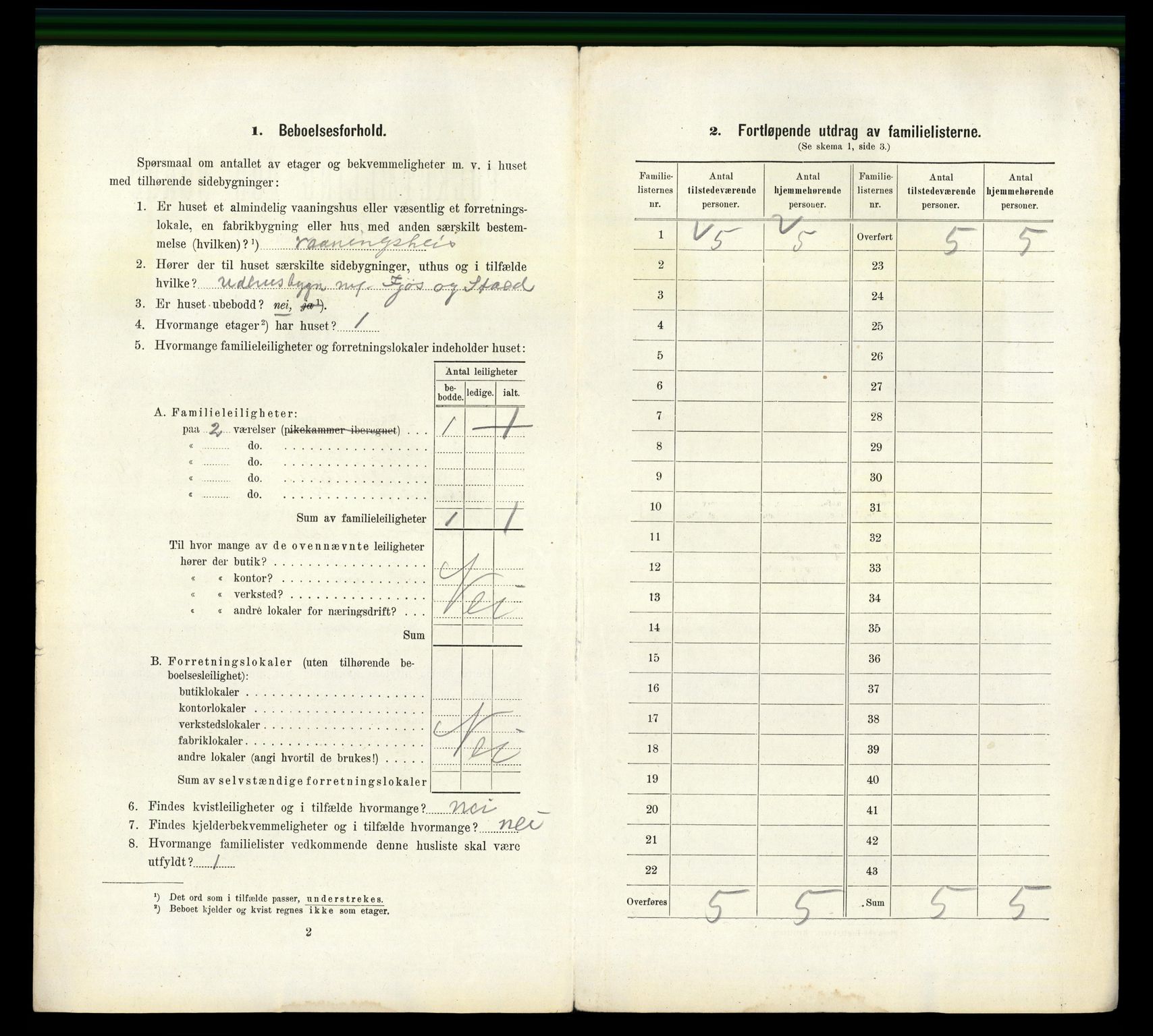 RA, 1910 census for Arendal, 1910, p. 7934