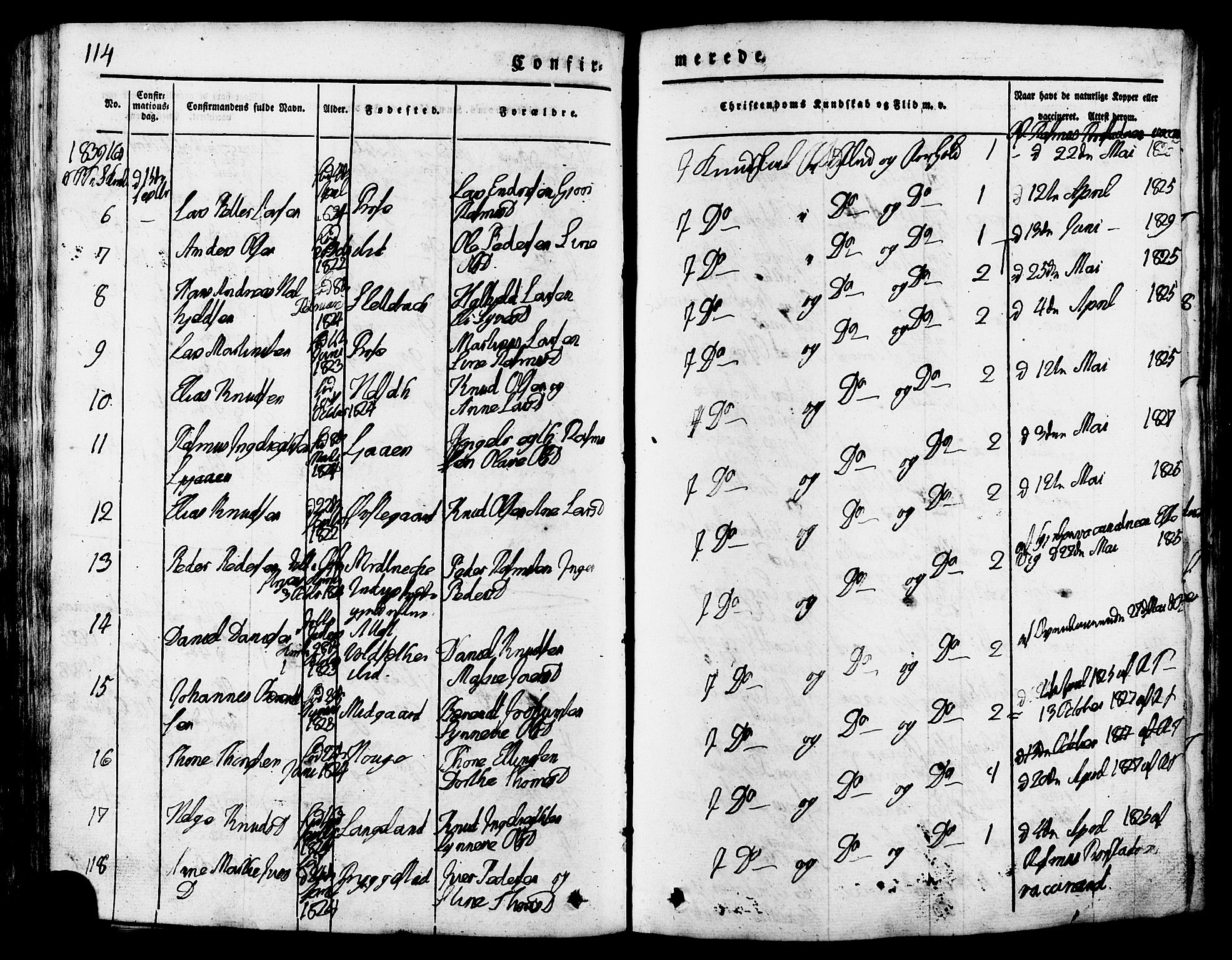 Ministerialprotokoller, klokkerbøker og fødselsregistre - Møre og Romsdal, AV/SAT-A-1454/517/L0221: Parish register (official) no. 517A01, 1827-1858, p. 114