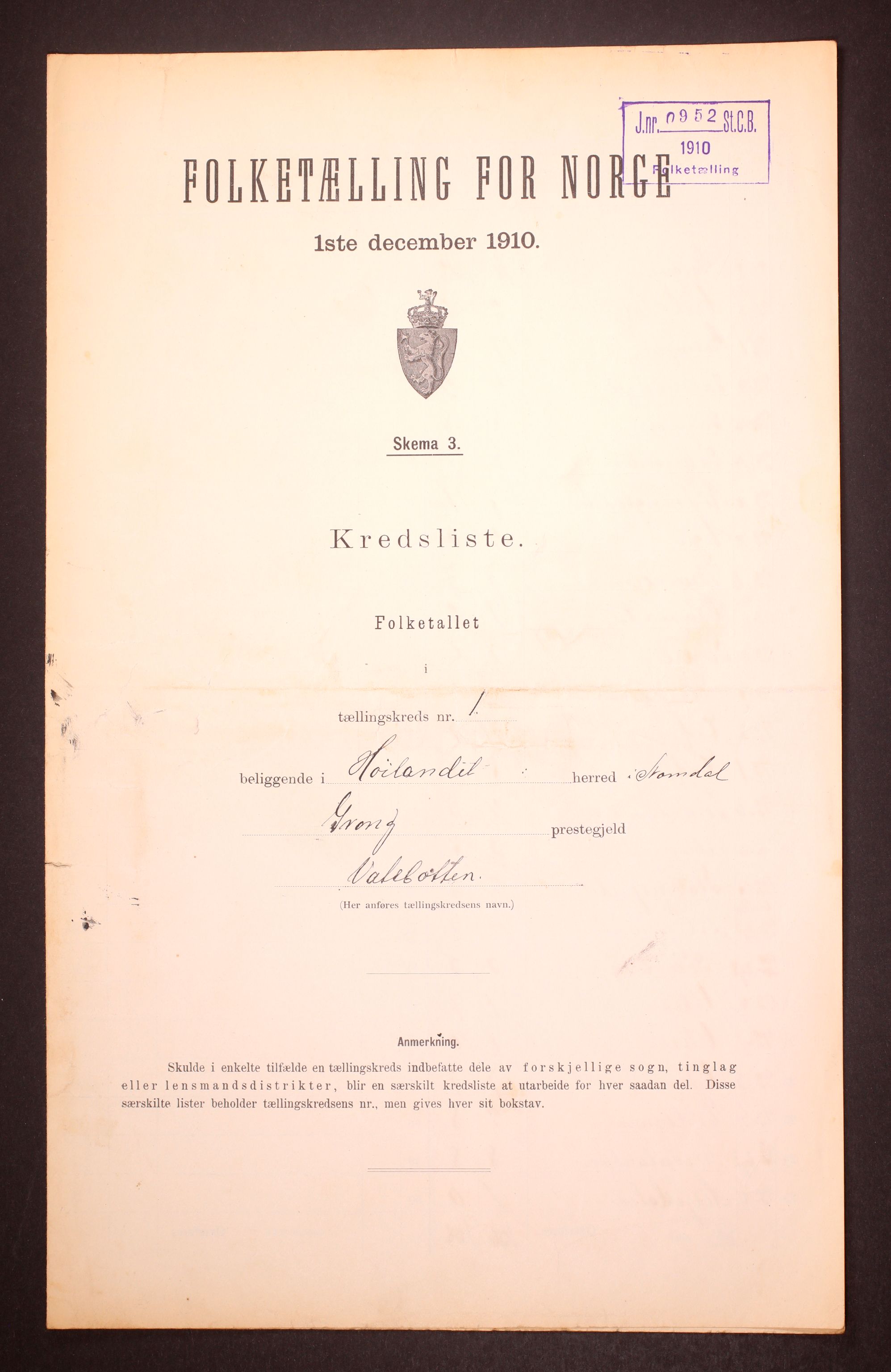 RA, 1910 census for Høylandet, 1910, p. 6