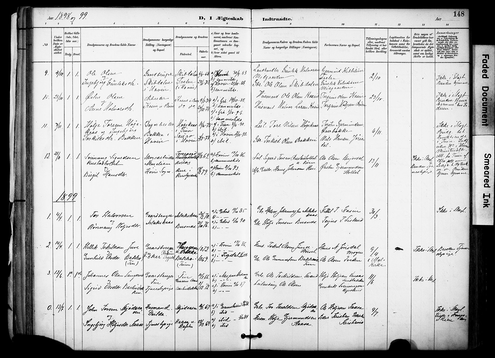 Gransherad kirkebøker, SAKO/A-267/F/Fa/L0005: Parish register (official) no. I 5, 1887-1916, p. 148