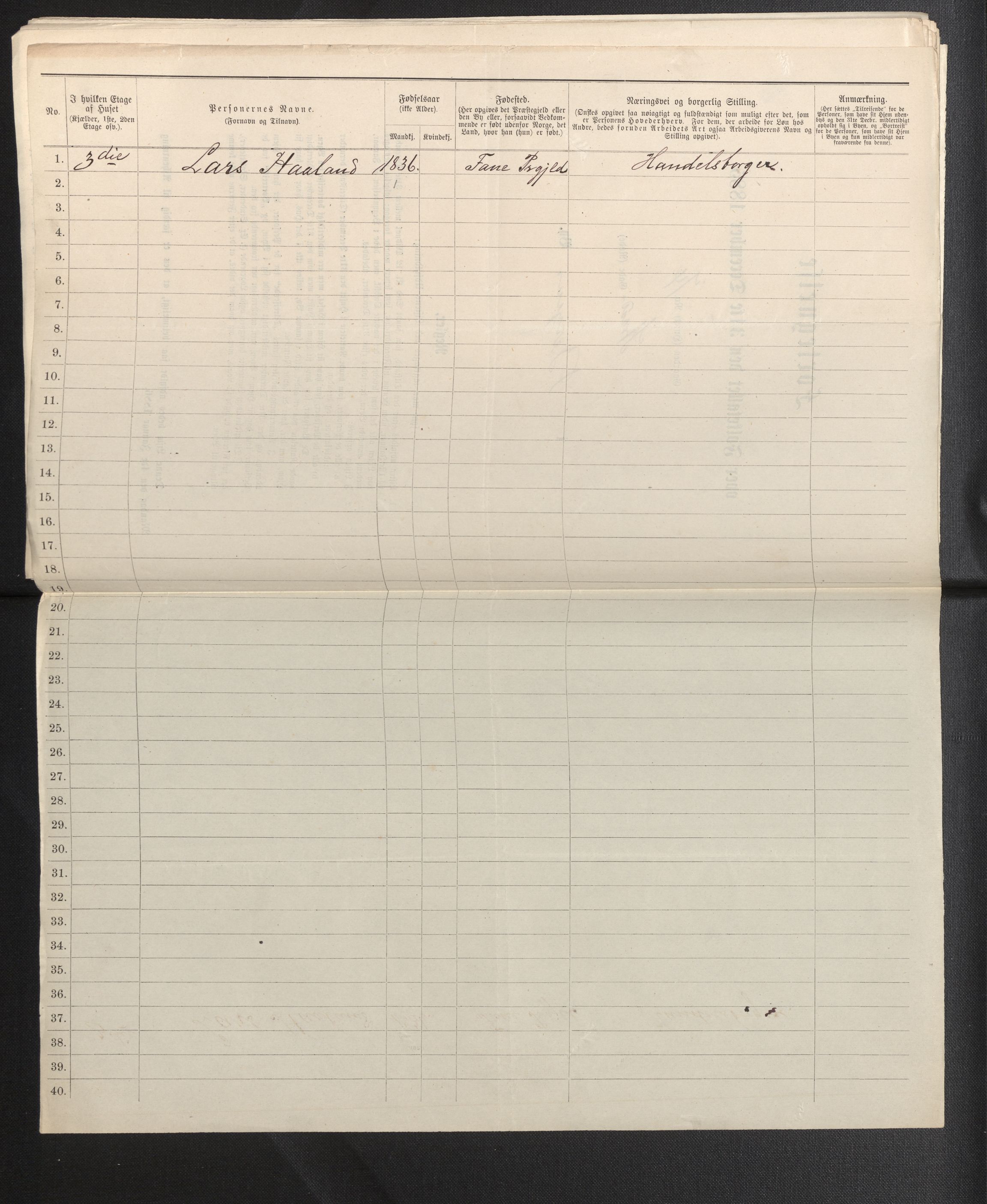 SAB, 1885 census for 1301 Bergen, 1885, p. 6504