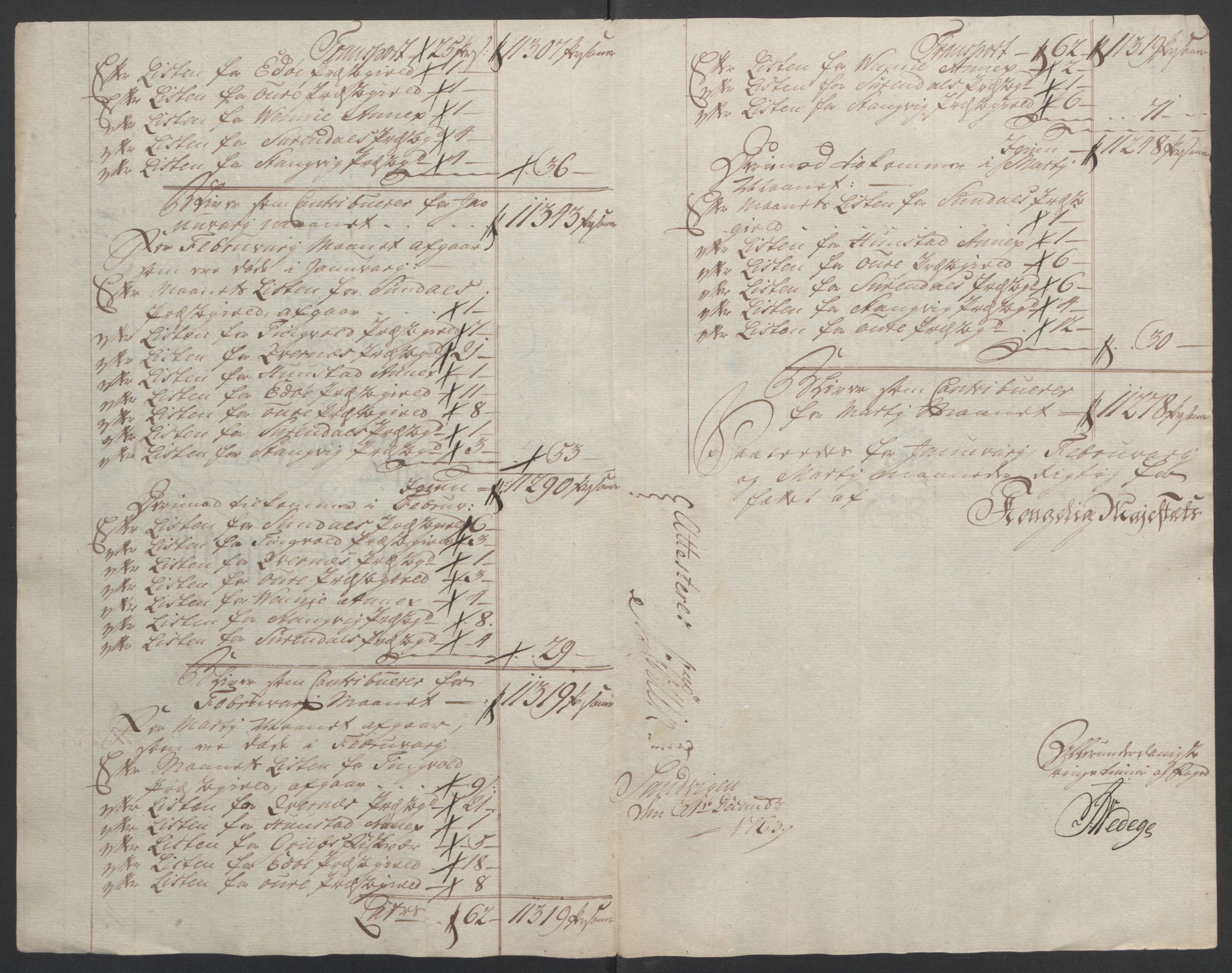 Rentekammeret inntil 1814, Reviderte regnskaper, Fogderegnskap, RA/EA-4092/R56/L3841: Ekstraskatten Nordmøre, 1762-1763, p. 207