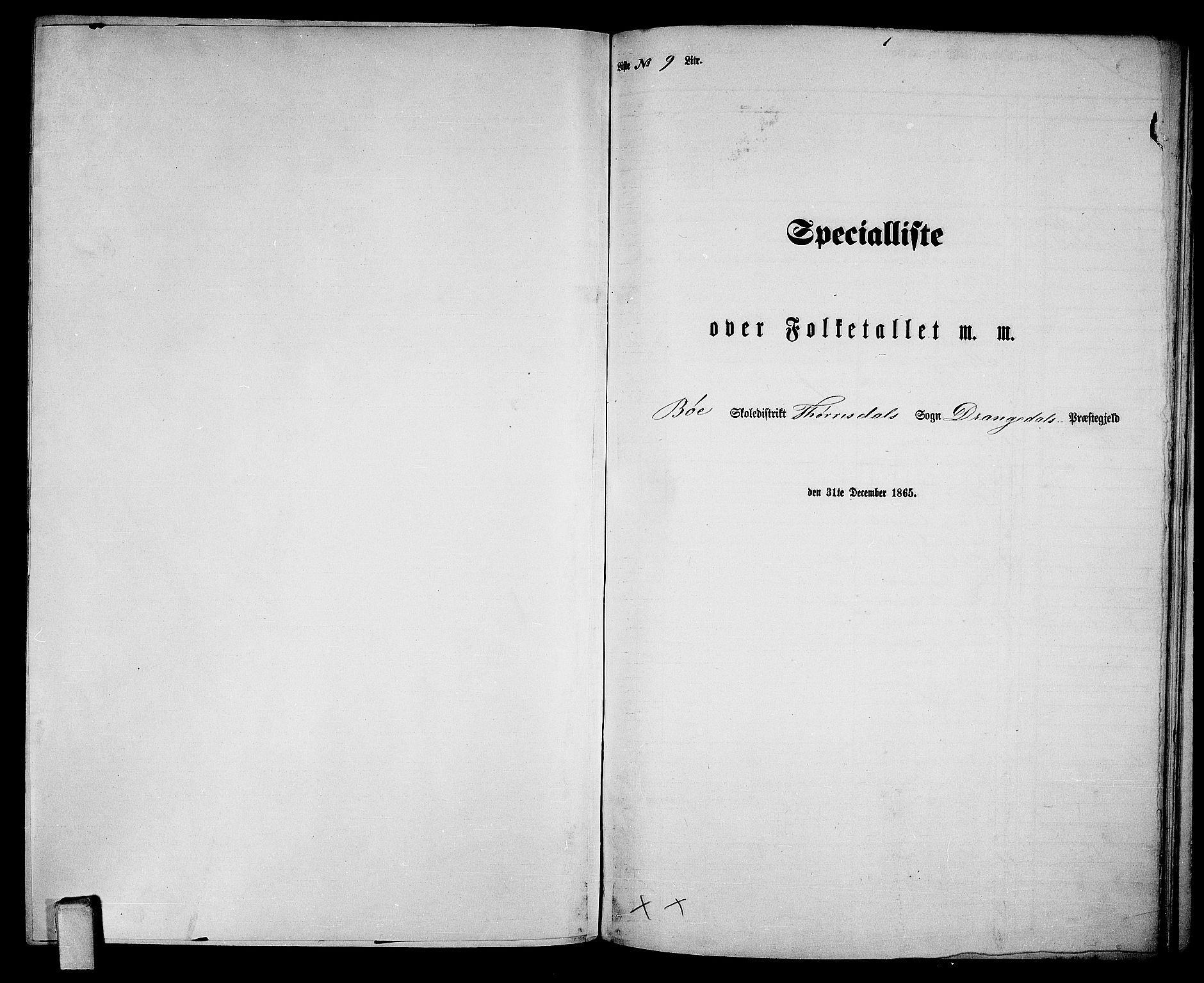 RA, 1865 census for Drangedal, 1865, p. 111
