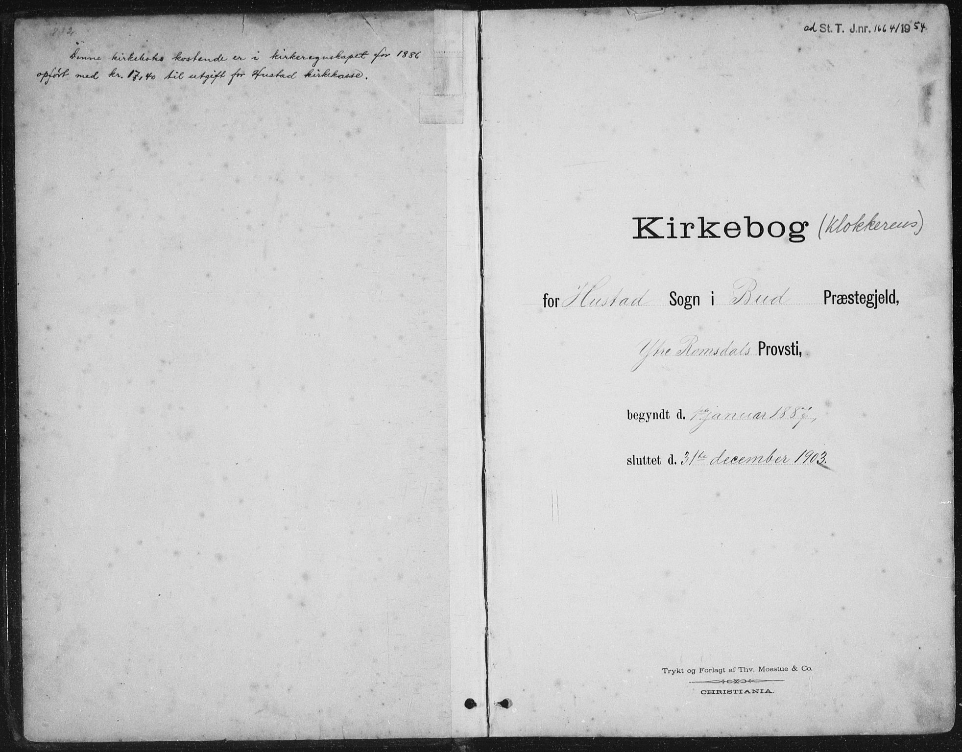 Ministerialprotokoller, klokkerbøker og fødselsregistre - Møre og Romsdal, AV/SAT-A-1454/567/L0783: Parish register (copy) no. 567C03, 1887-1903