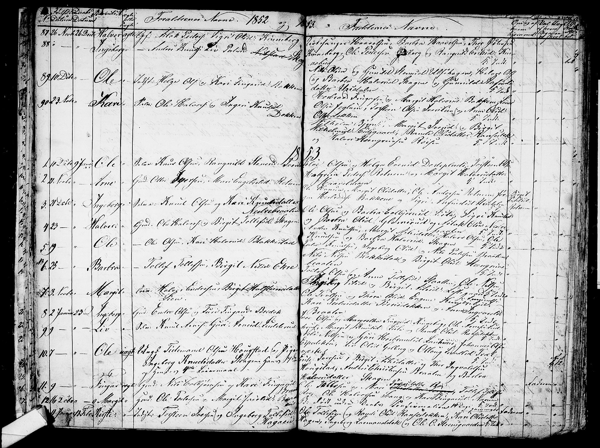 Gol kirkebøker, AV/SAKO-A-226/G/Ga/L0001: Parish register (copy) no. I 1, 1841-1860, p. 69-70