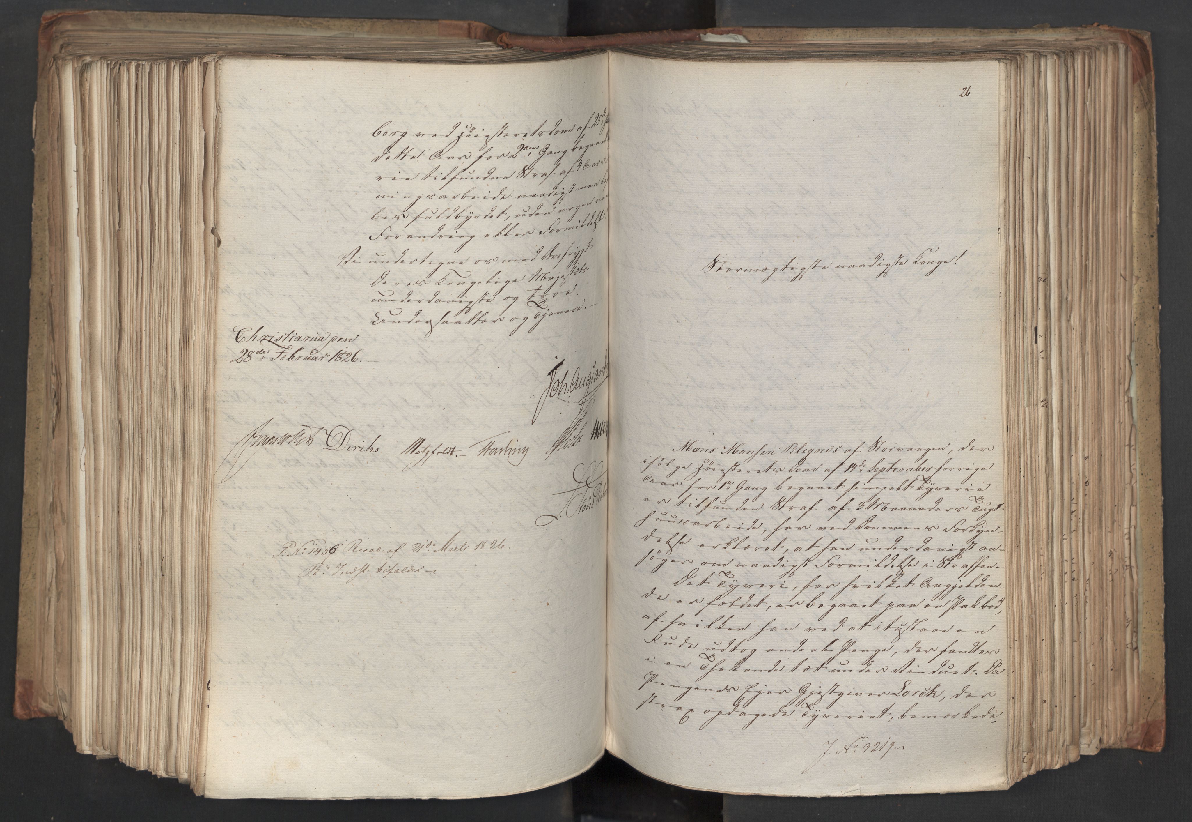 Statsrådsavdelingen i Stockholm, AV/RA-S-1003/D/Da/L0045: Regjeringsinnstillinger nr. 3067-3307, 1826, p. 413