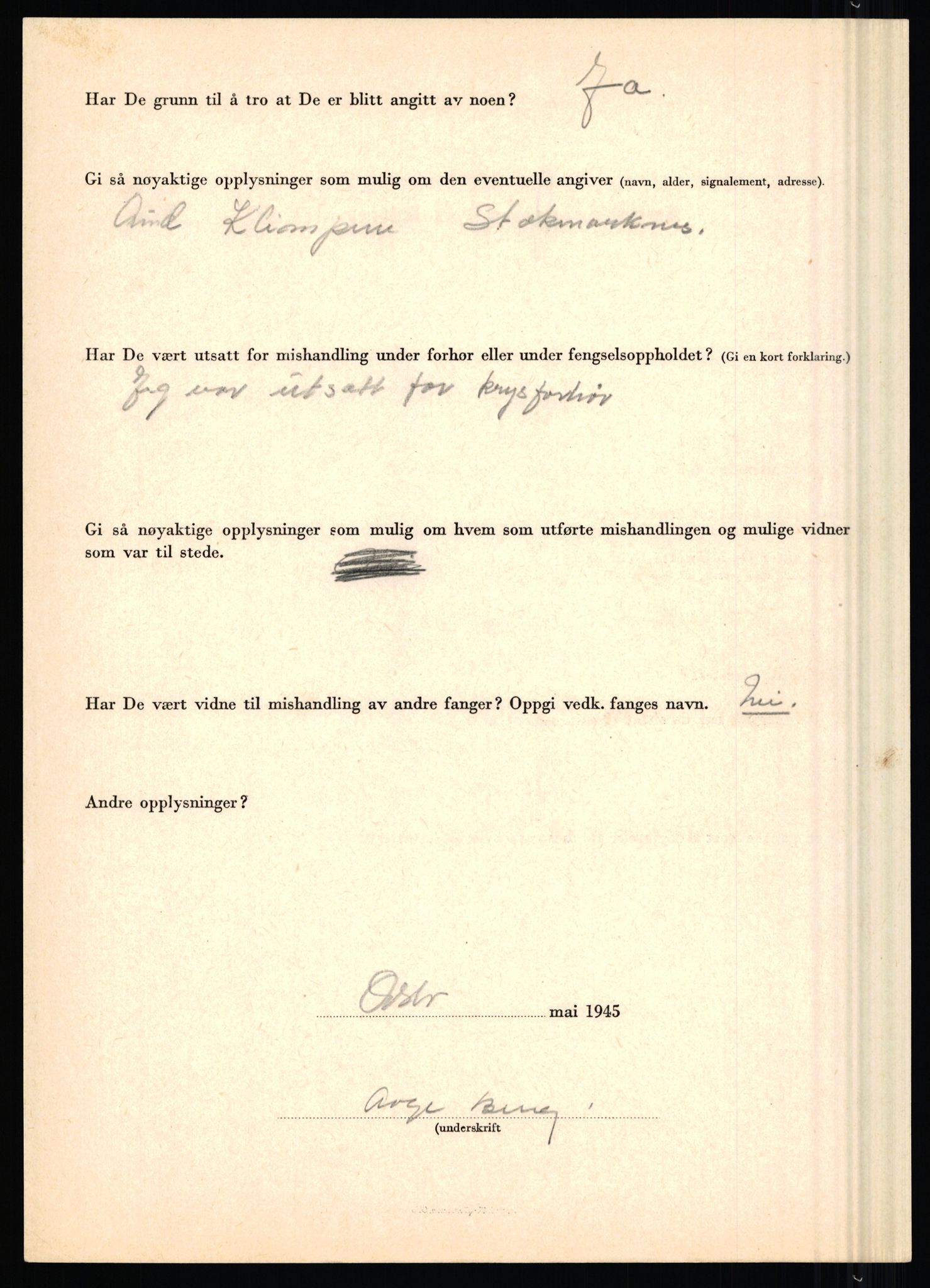 Rikspolitisjefen, AV/RA-S-1560/L/L0002: Berg, Alf - Bråthen, Thorleif, 1940-1945, p. 132