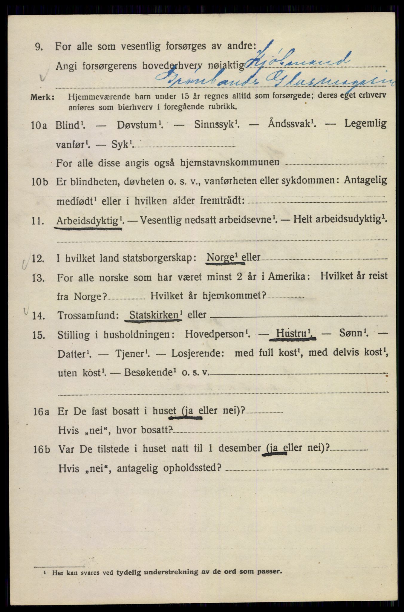 SAO, 1920 census for Kristiania, 1920, p. 562054