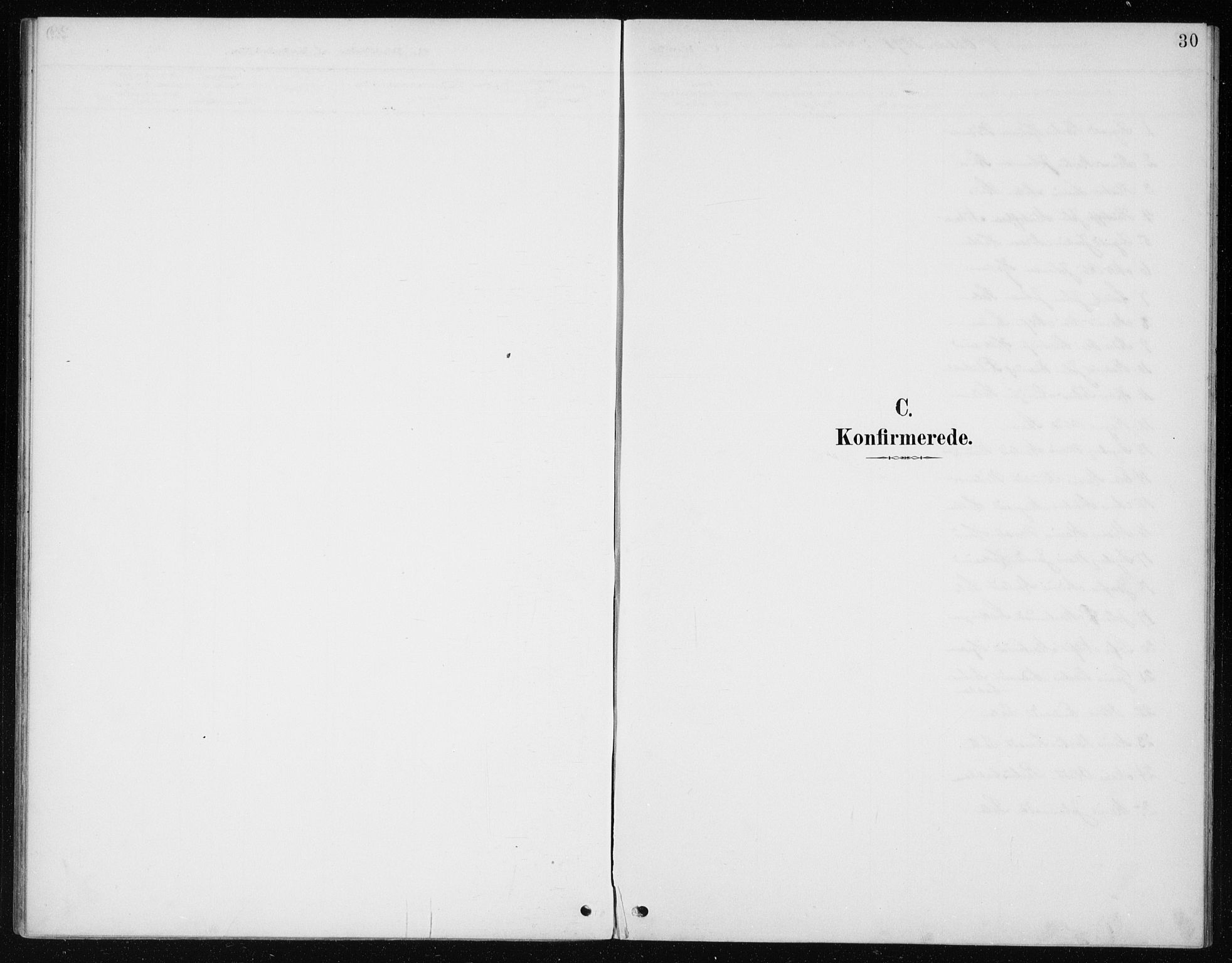 Manger sokneprestembete, SAB/A-76801/H/Haa: Parish register (official) no. E  2, 1891-1902, p. 30
