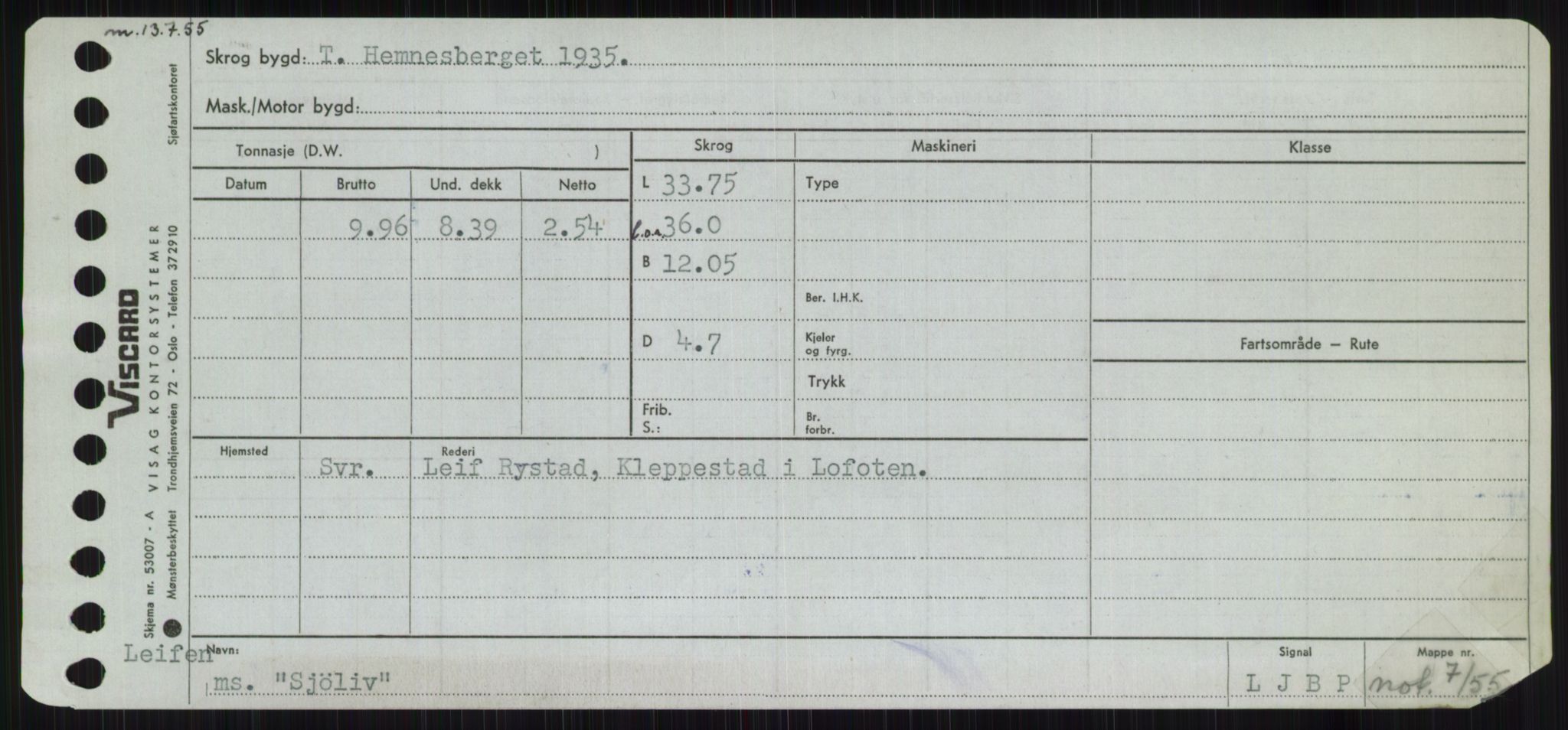 Sjøfartsdirektoratet med forløpere, Skipsmålingen, AV/RA-S-1627/H/Ha/L0005/0001: Fartøy, S-Sven / Fartøy, S-Skji, p. 555