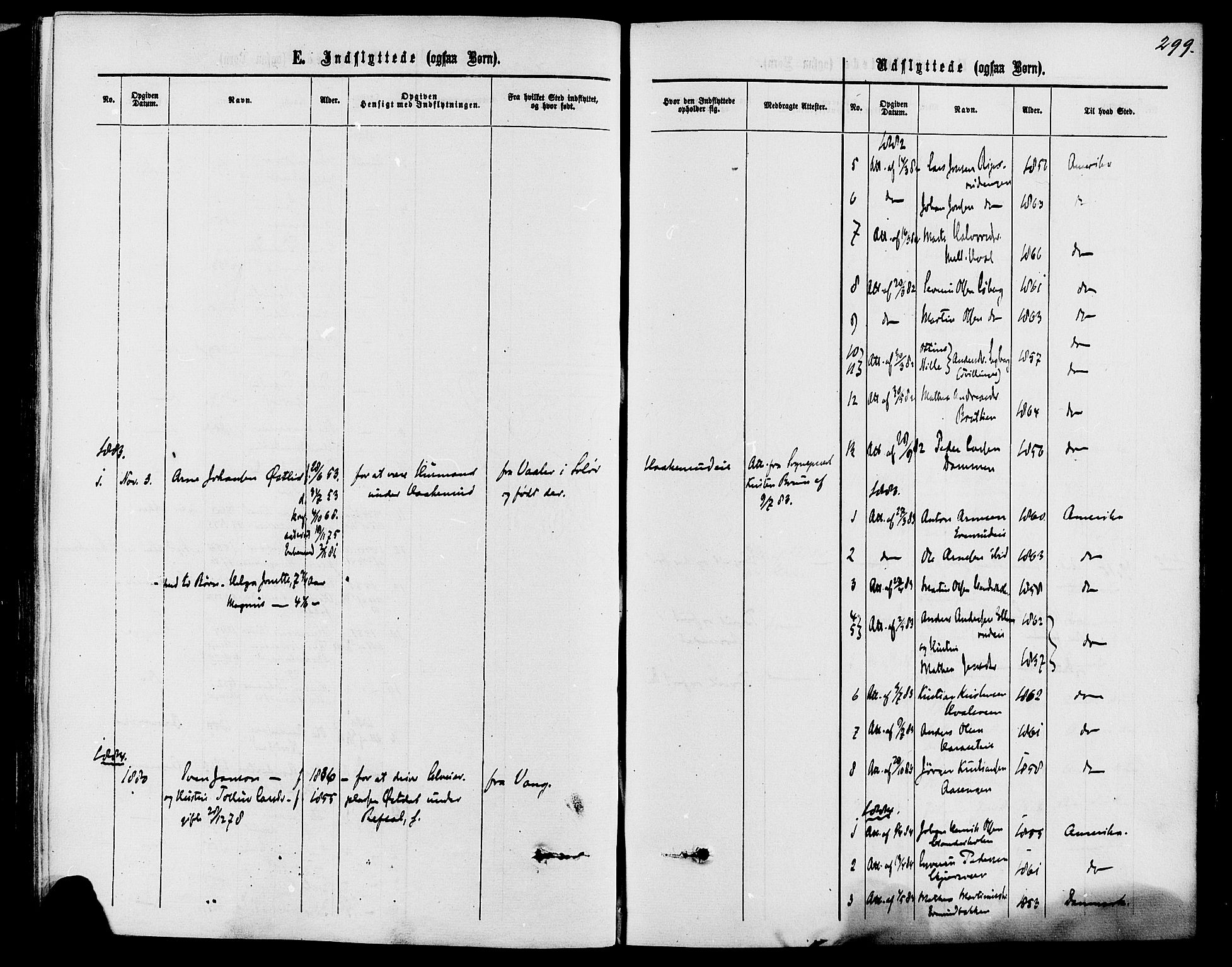 Romedal prestekontor, AV/SAH-PREST-004/K/L0006: Parish register (official) no. 6, 1866-1886, p. 299