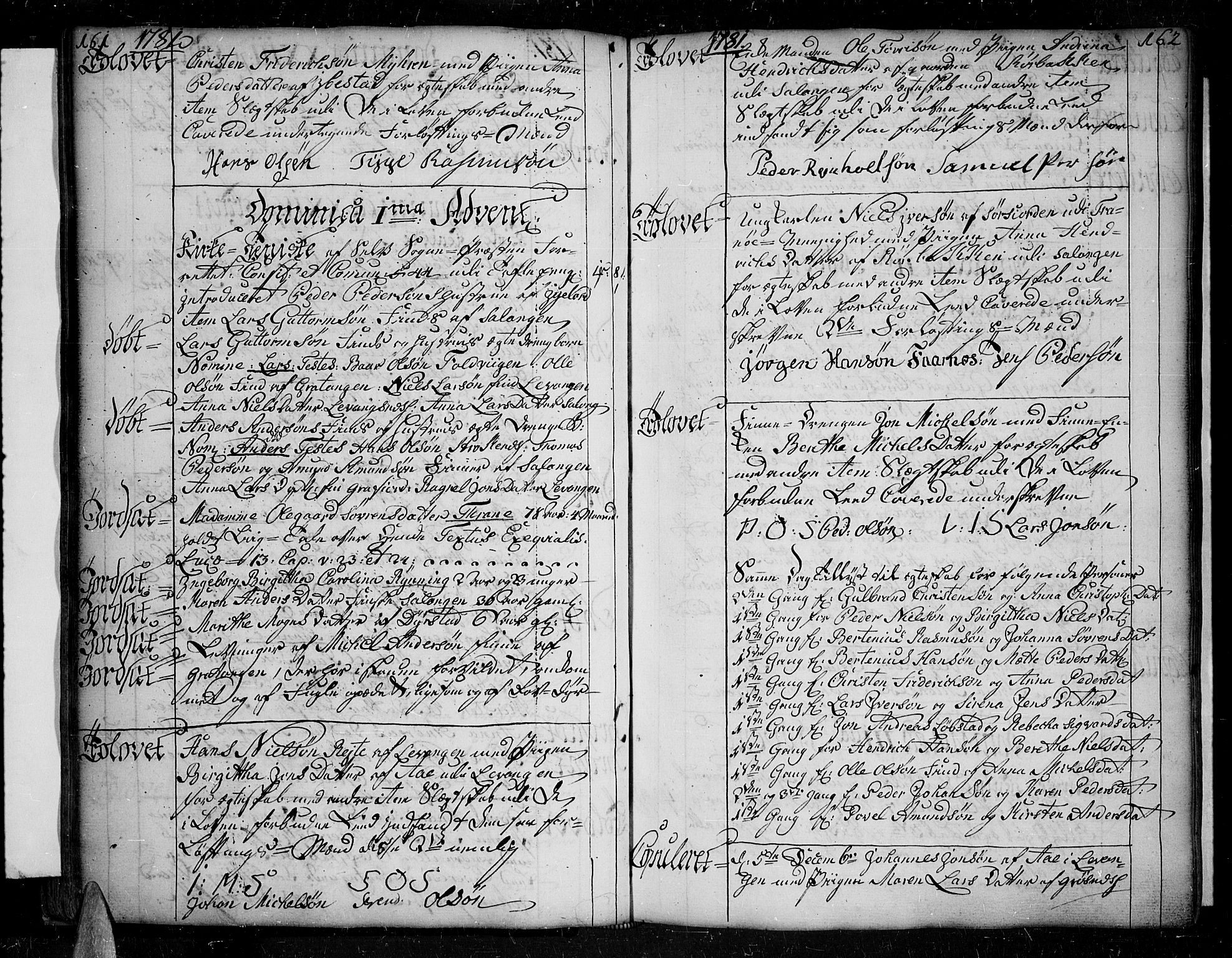 Ibestad sokneprestembete, AV/SATØ-S-0077/H/Ha/Haa/L0003kirke: Parish register (official) no. 3, 1776-1801, p. 161-162