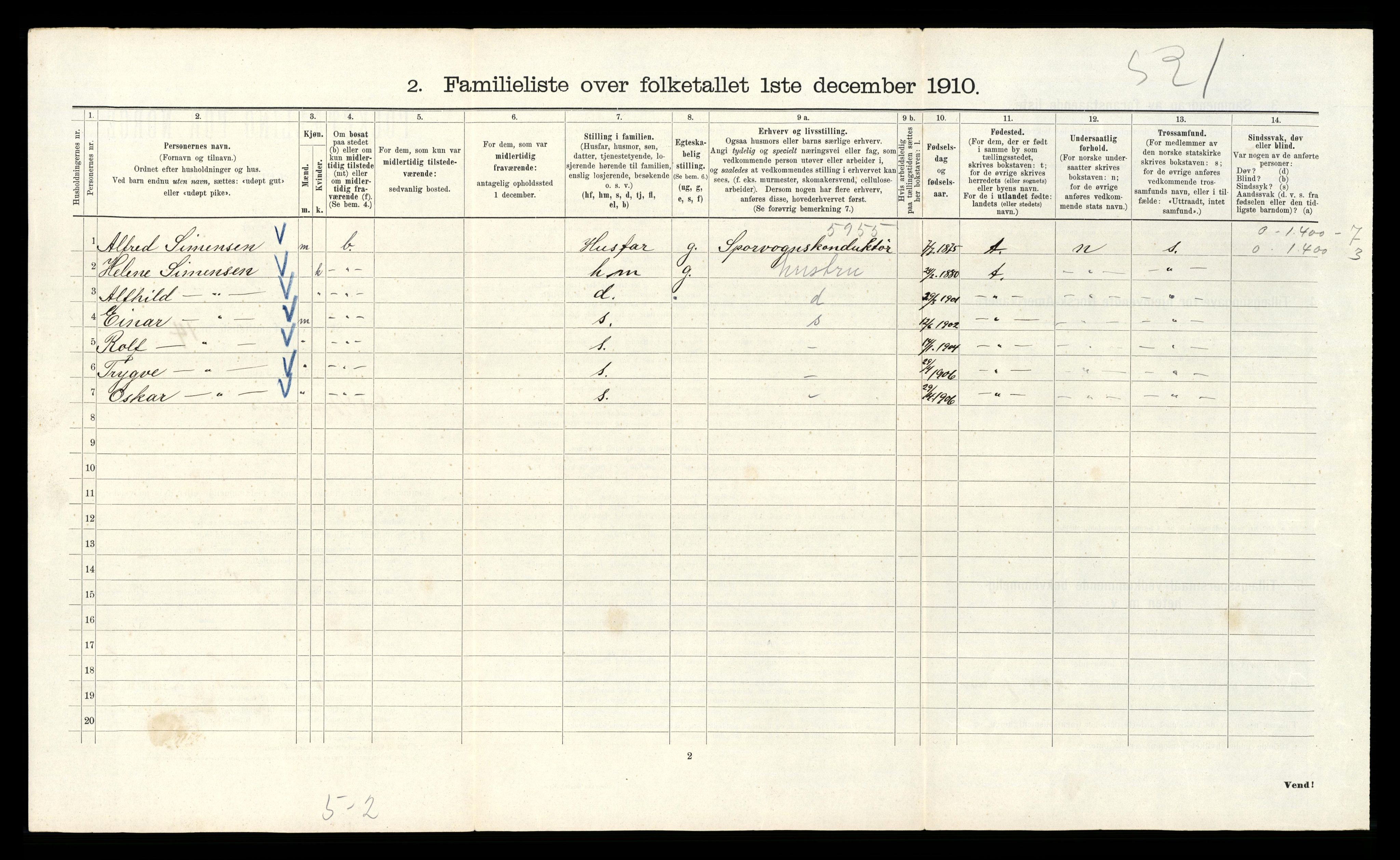 RA, 1910 census for Kristiania, 1910, p. 22380