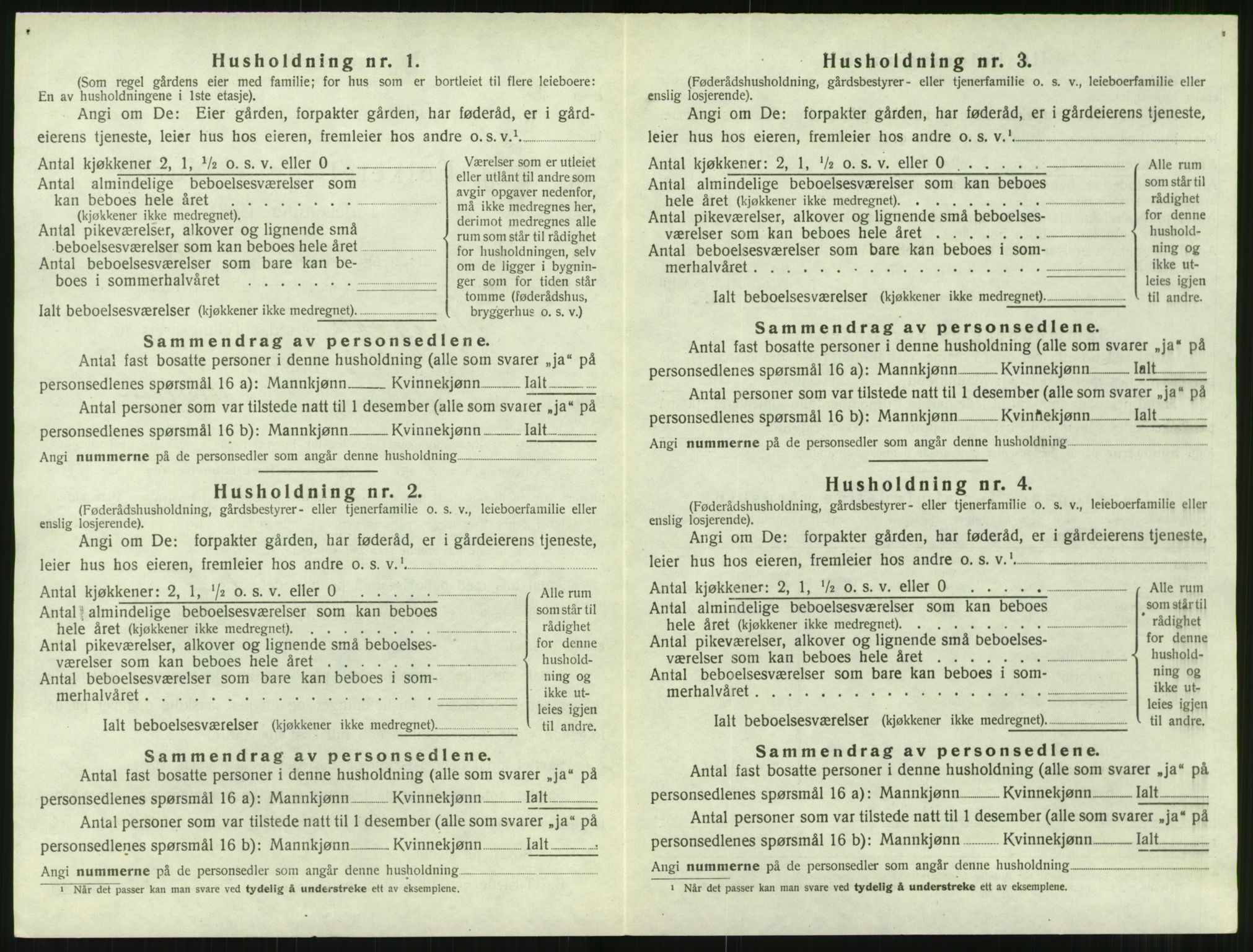 SAT, 1920 census for Tingvoll, 1920, p. 997