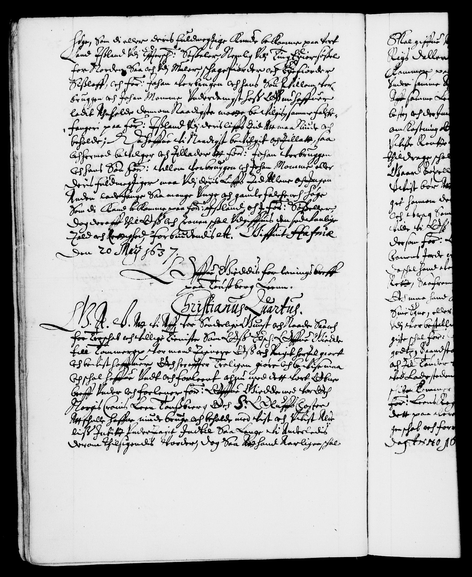 Danske Kanselli 1572-1799, AV/RA-EA-3023/F/Fc/Fca/Fcaa/L0006: Norske registre (mikrofilm), 1637-1642, p. 25b