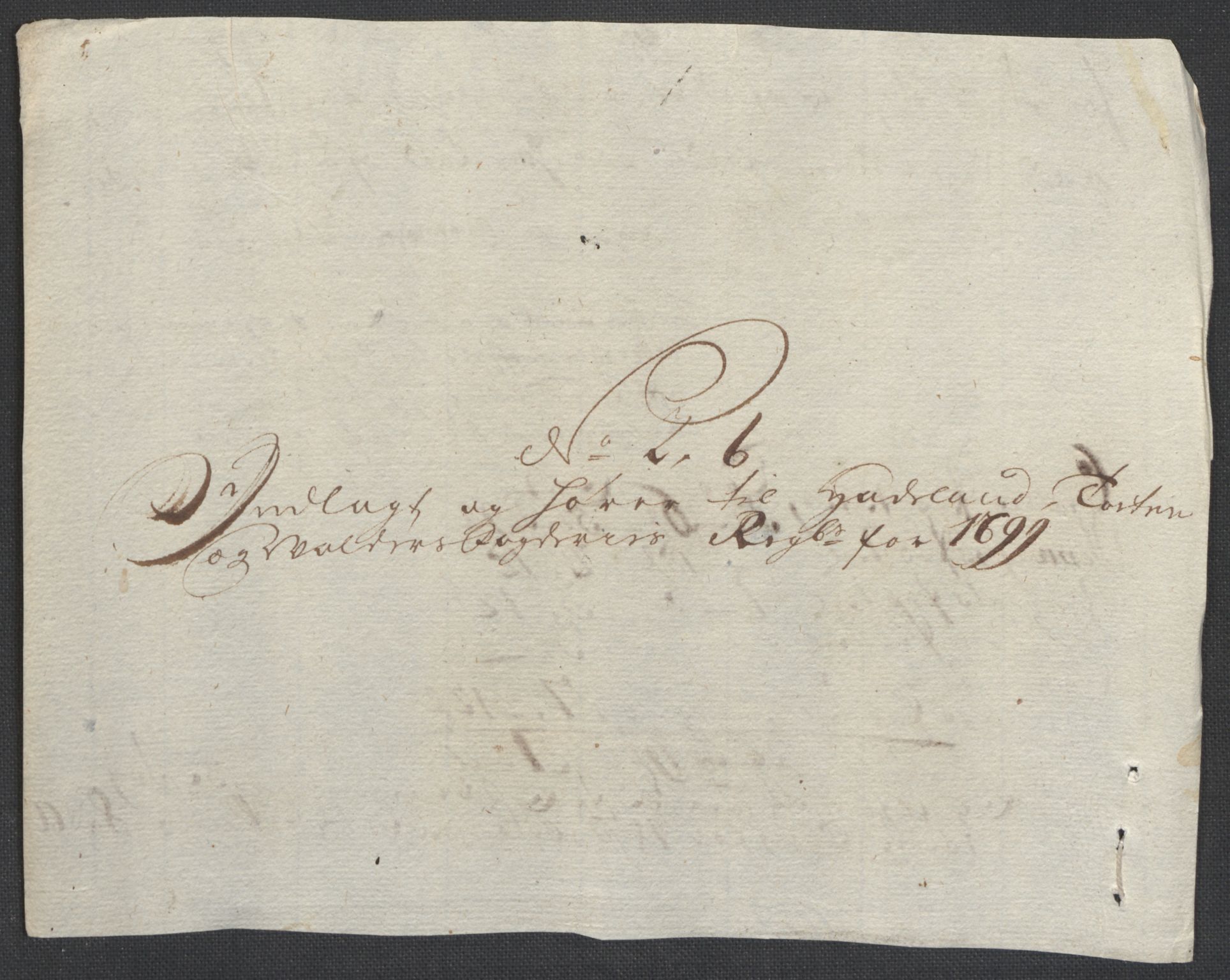 Rentekammeret inntil 1814, Reviderte regnskaper, Fogderegnskap, AV/RA-EA-4092/R18/L1297: Fogderegnskap Hadeland, Toten og Valdres, 1699, p. 312