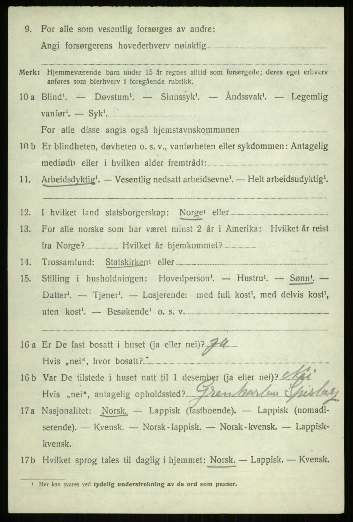 SATØ, 1920 census for Tromsøysund, 1920, p. 4727