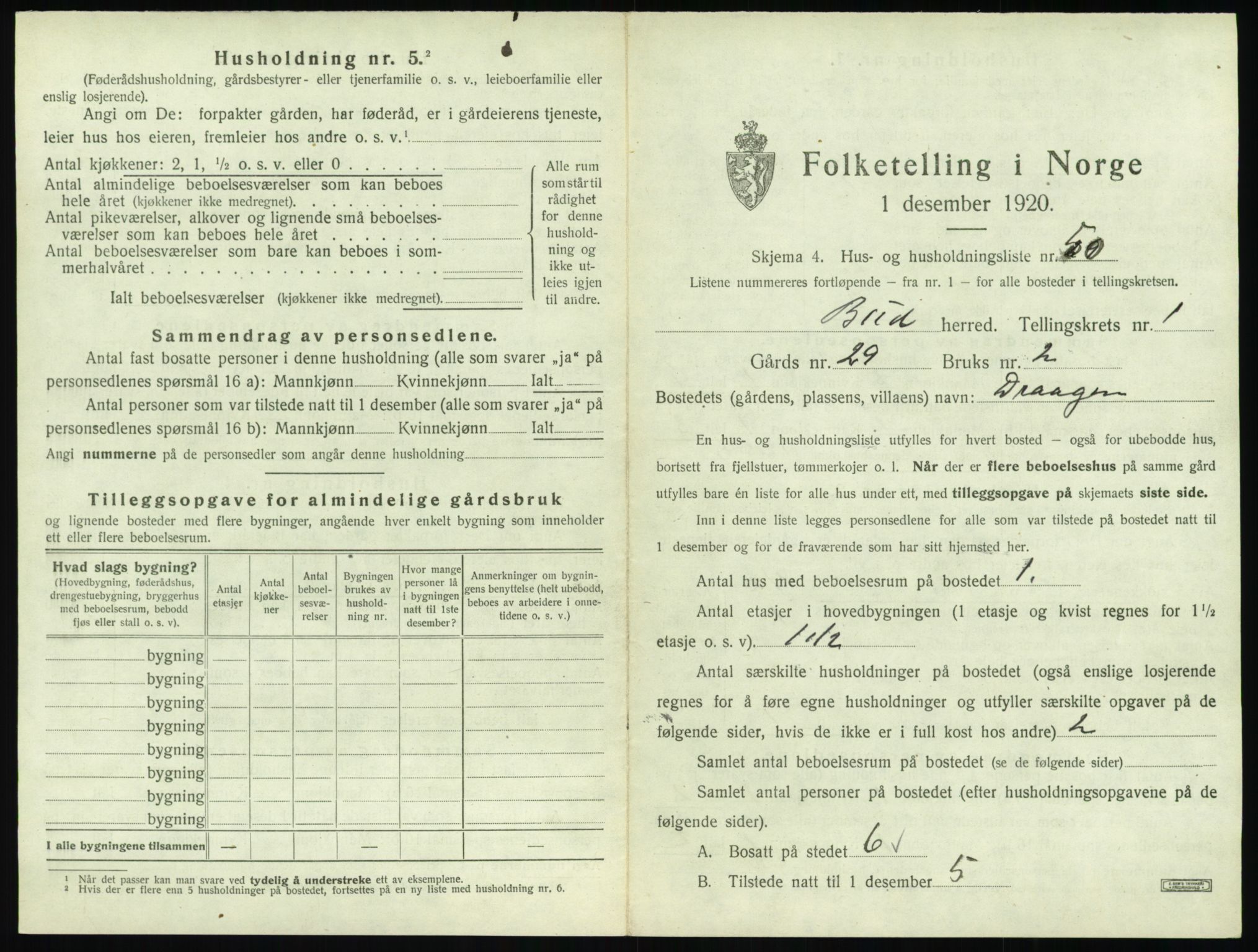 SAT, 1920 census for Bud, 1920, p. 120